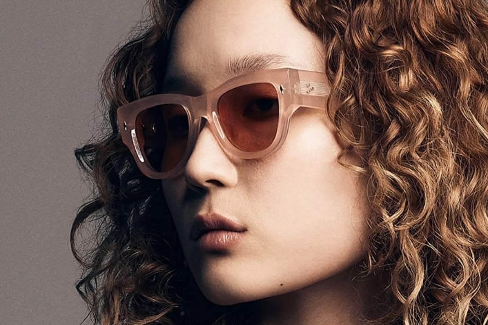 Jacques Marie Mage Chelsea Pink Quartz Sunglasses on Model