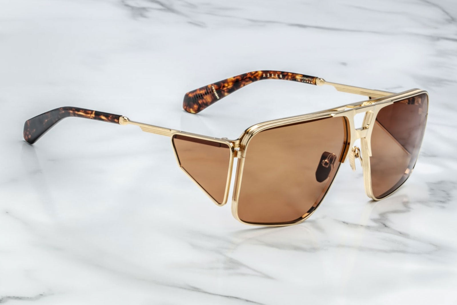Jacques Marie Mage Assan Gold Sunglasses