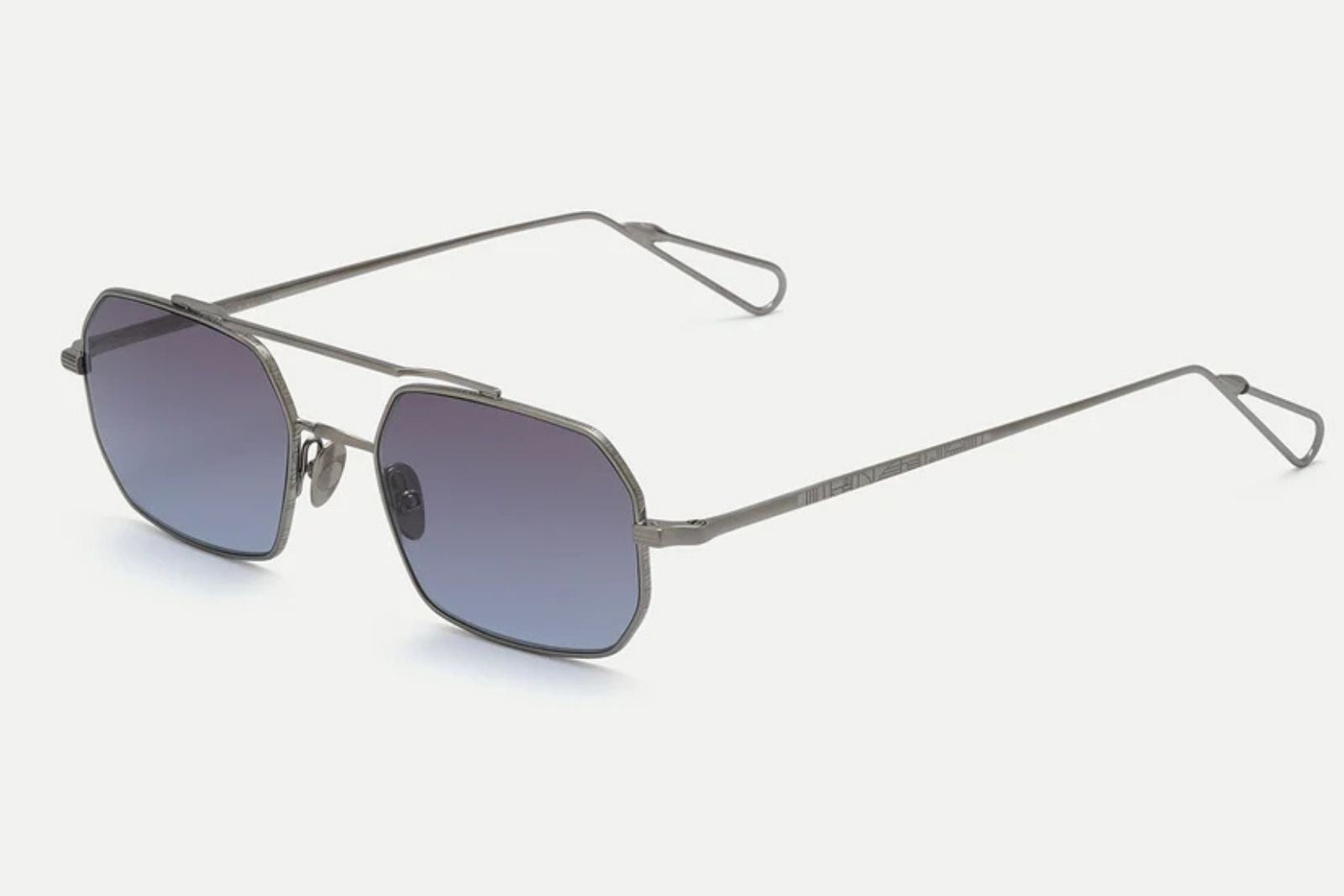 Ahlem Clovis - Ruthenium Brushed | Blue Gradient Sunglasses