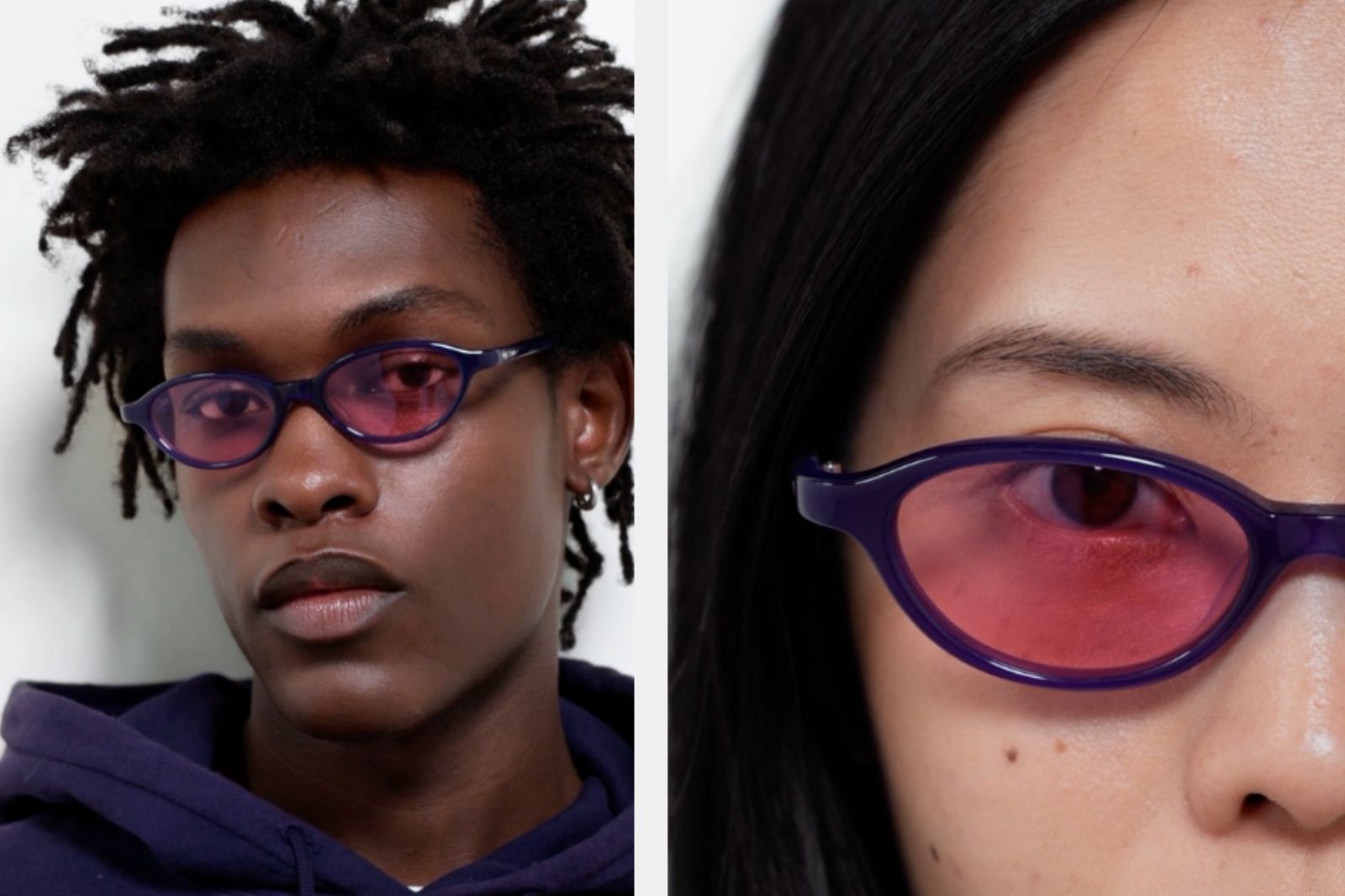 Akila Alien - Violet Sunglasses on model