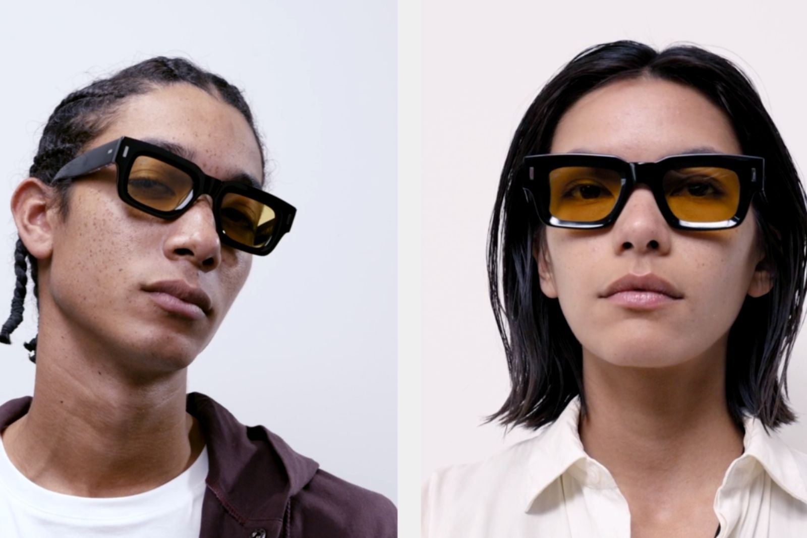 Akila Ares - Black Yellow Sunglasses on Model