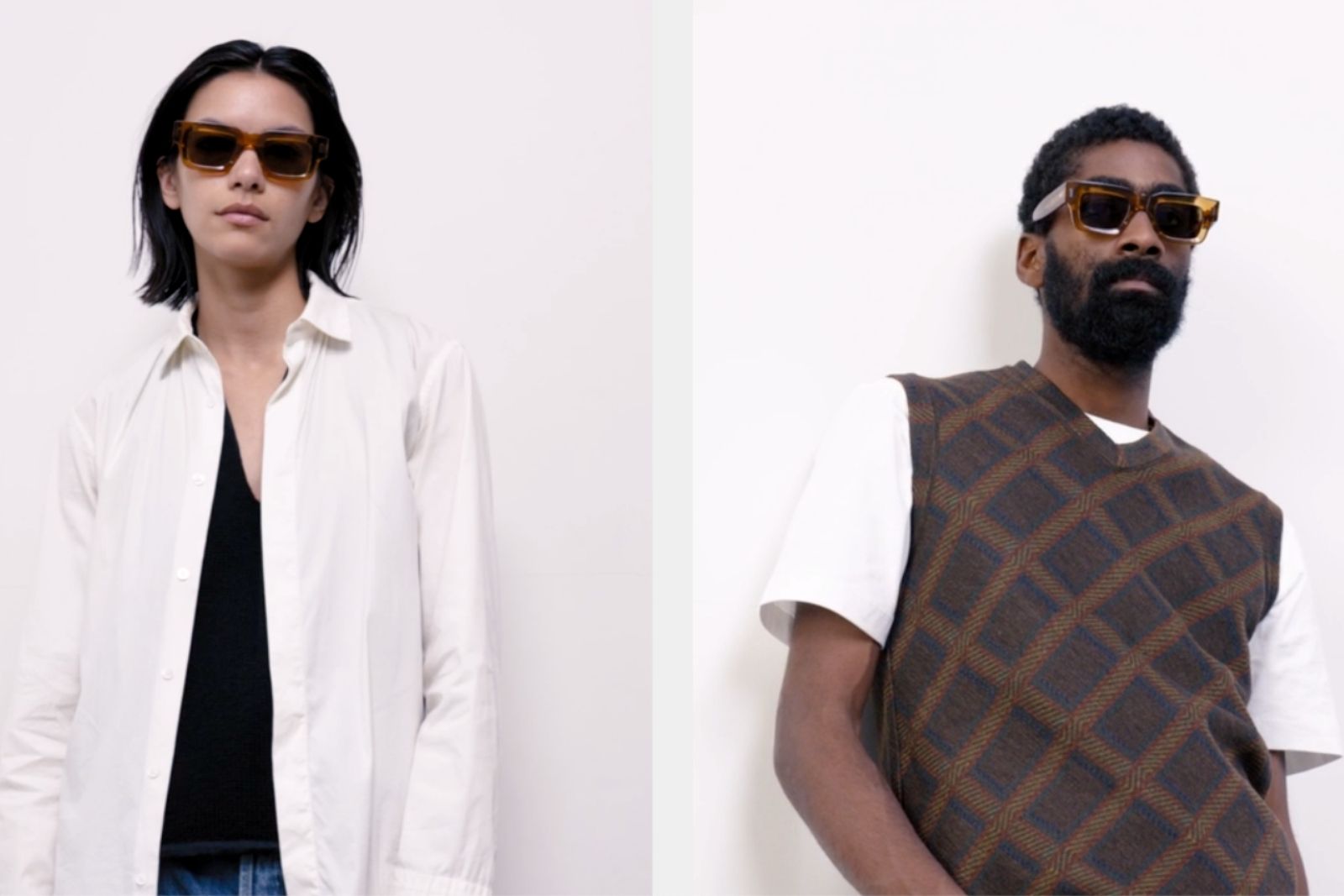 Akila Ares - Brown Sunglasses on Model