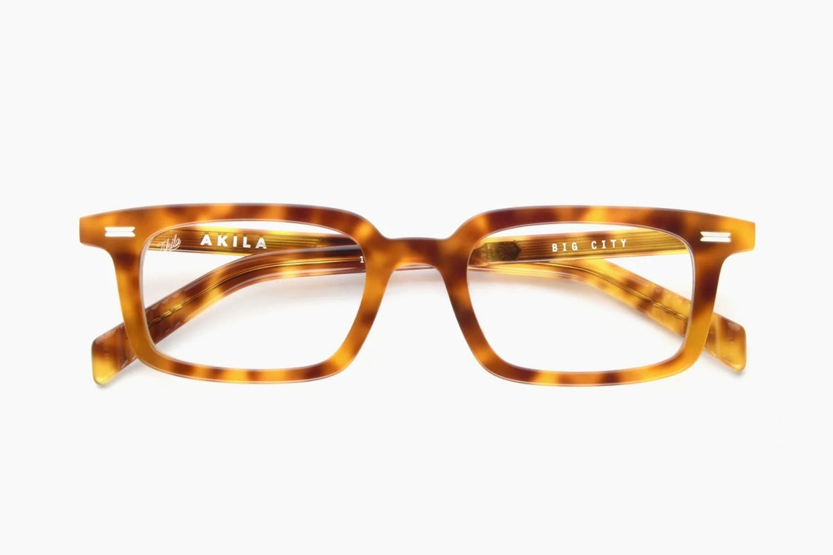 Akila Big City Eyeglasses - Yellow Tortoise