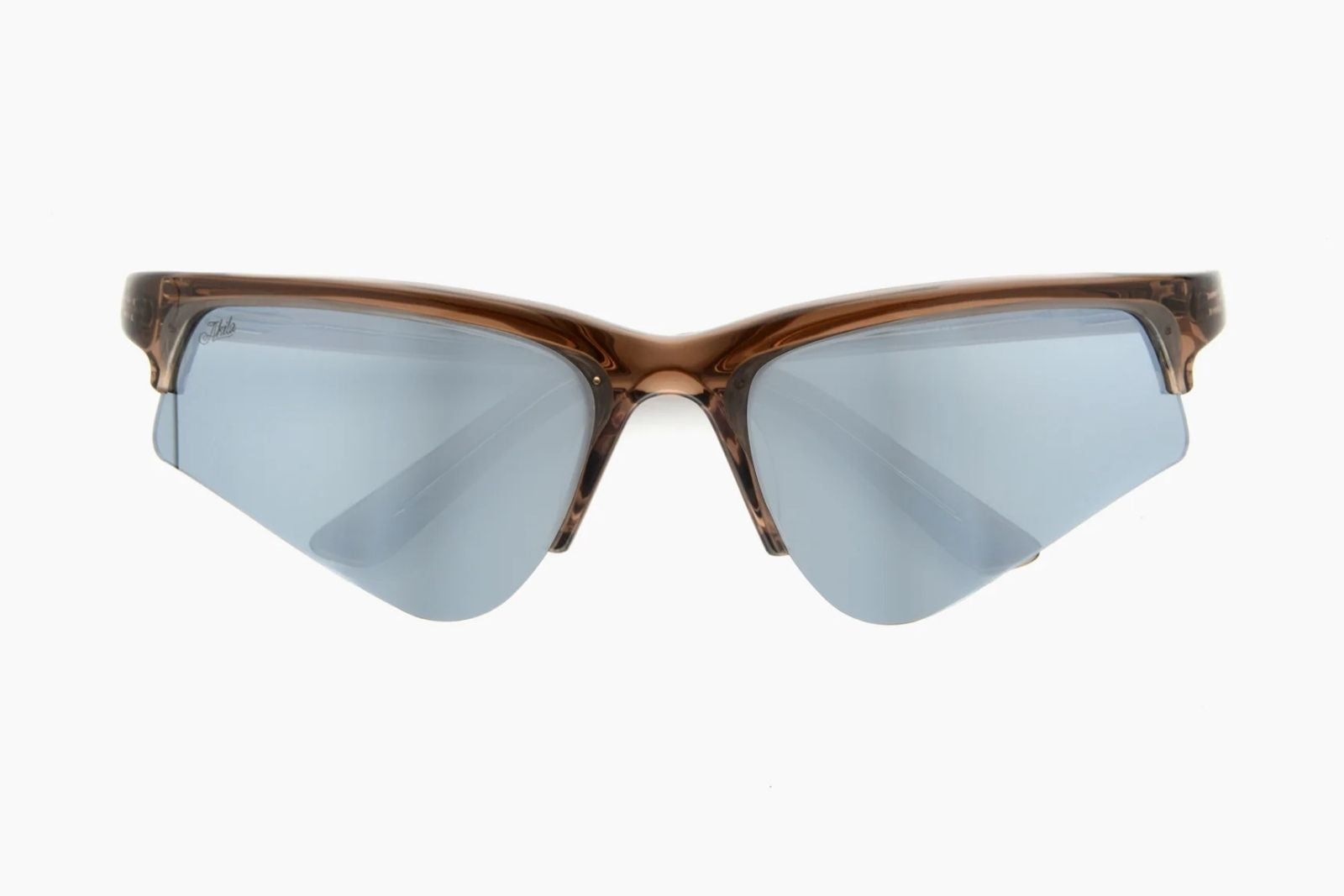 Akila Crux - Brown | Silver Mirror Sunglasses