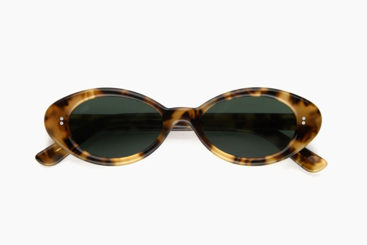 Akila | Daisy in Tortoise Green Sunglasses - twelvesixtynine
