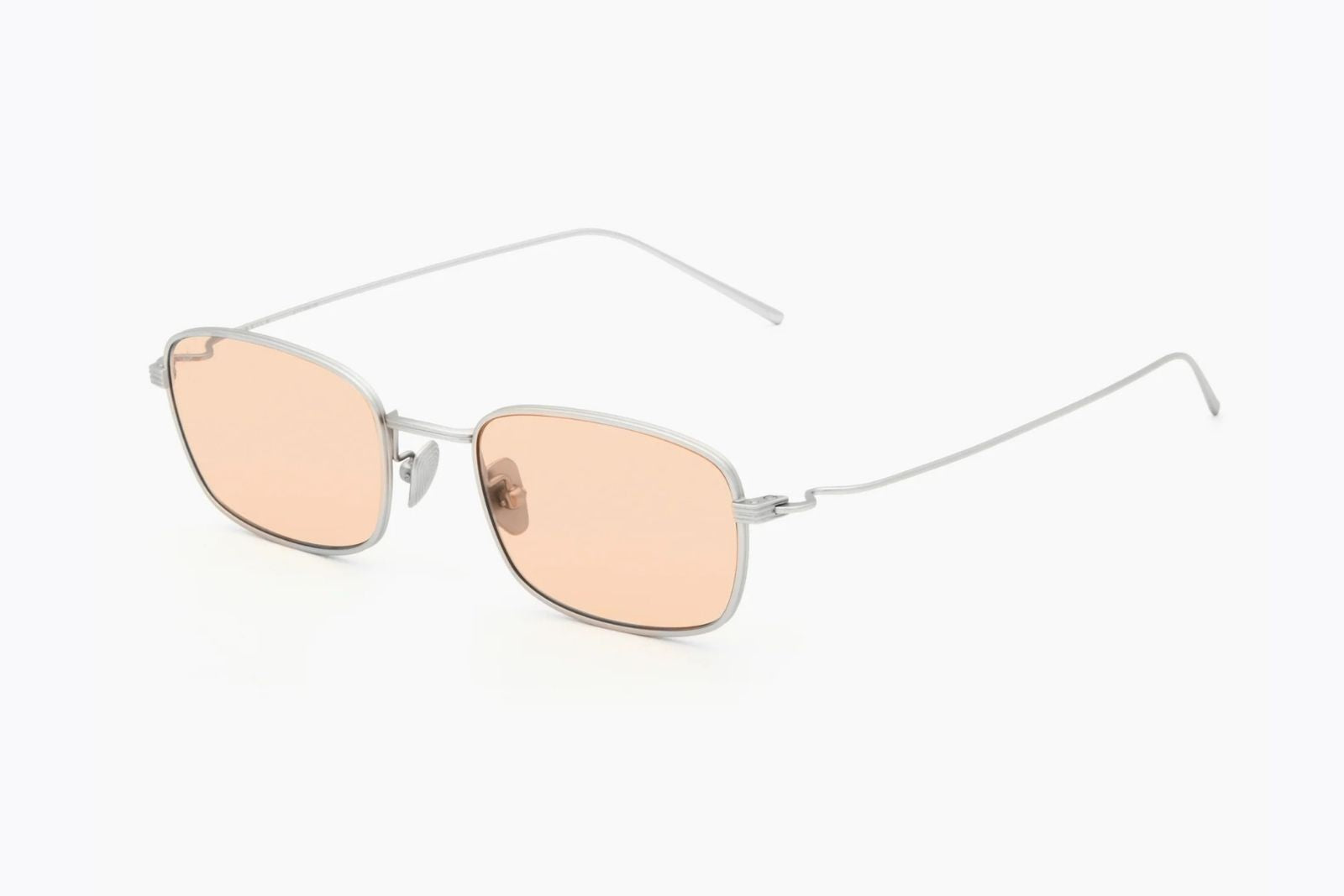 Akila Grace - Matte Silver | Apricot Sunglasses