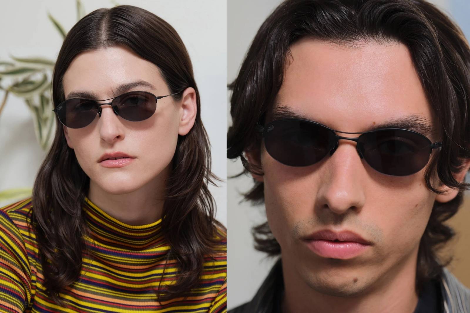 Akila Helix - Matte Black Sunglasses on Model