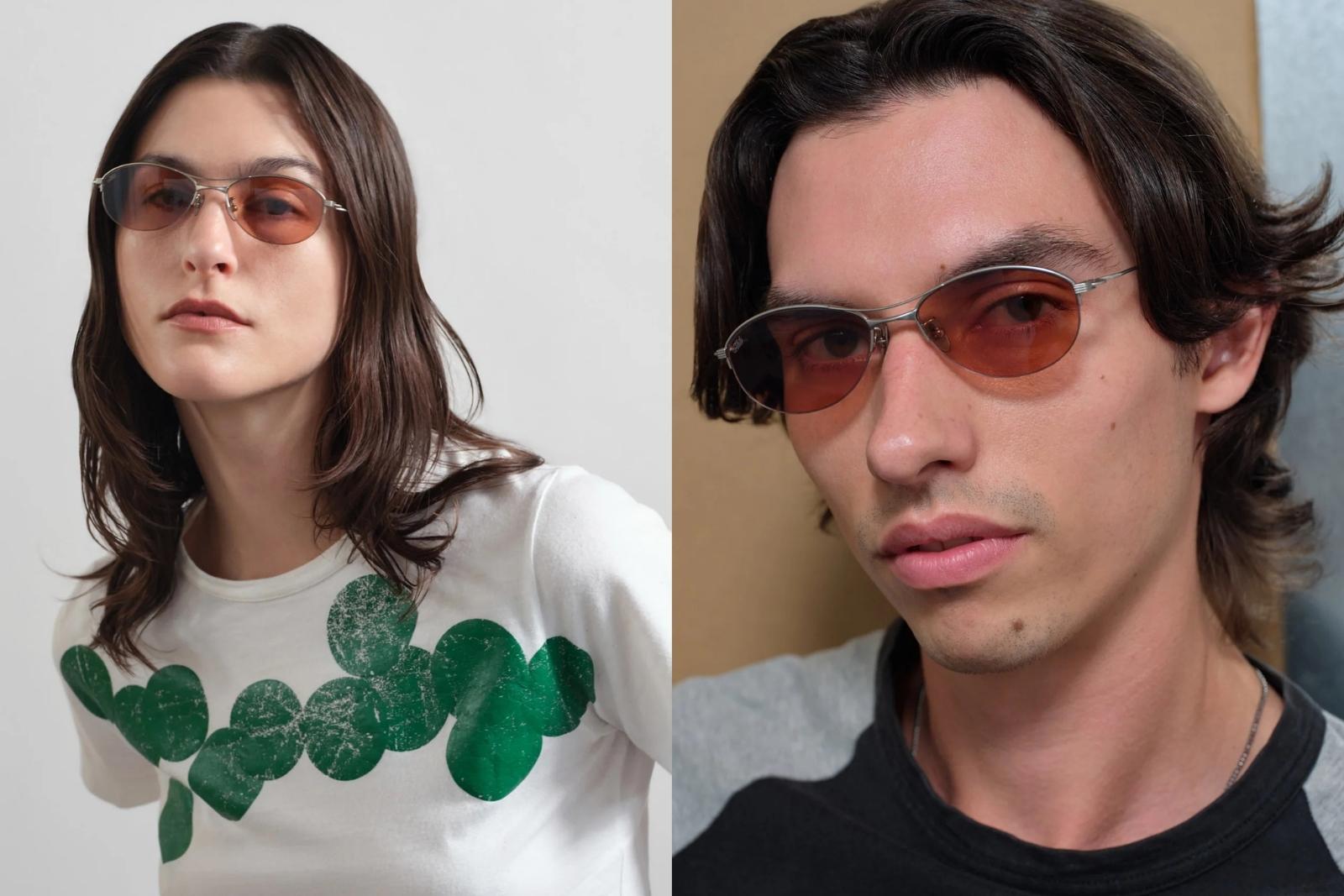 Akila Helix - Matte Silver Sunglasses on Model
