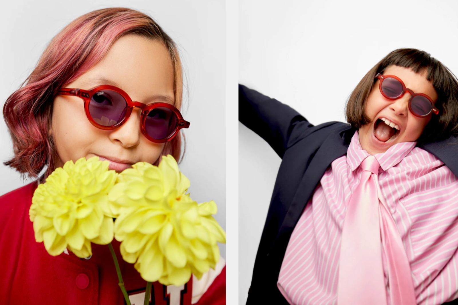 Akila Kaya Kids - Red | Purple Sunglasses