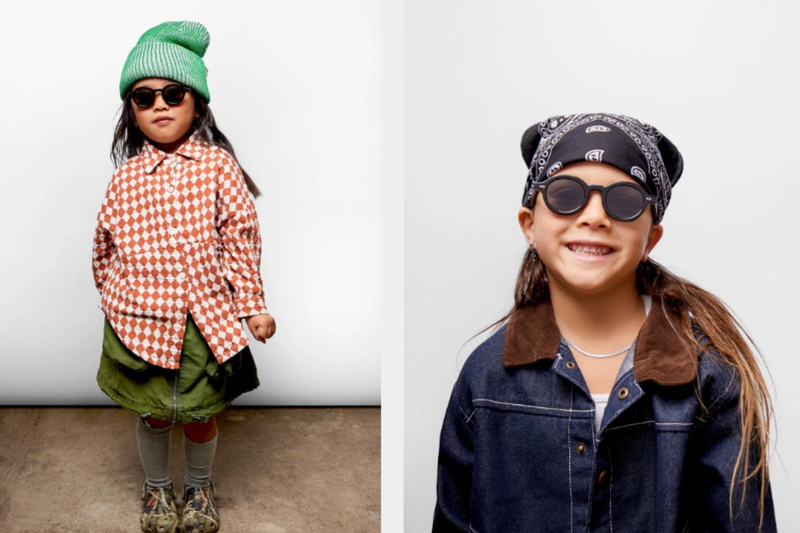 Akila Kaya Kids - Black Sunglasses on Model