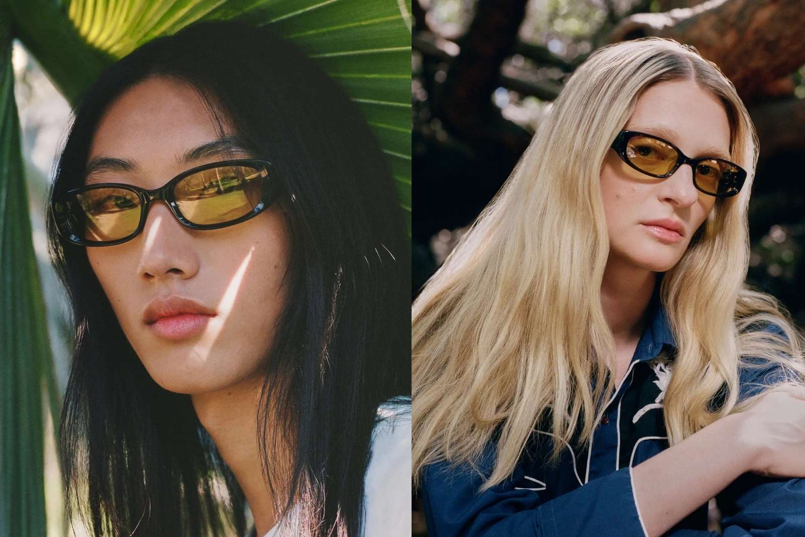 Akila Mira - Espresso Yellow Sunglasses Model