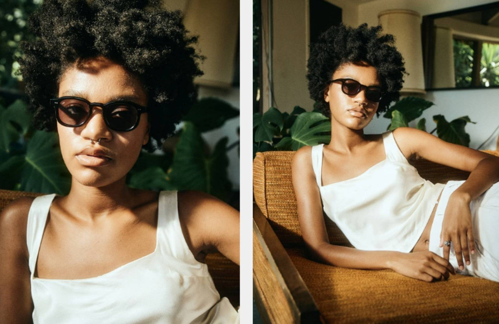 Akila Musa - Black Sunglasses on model