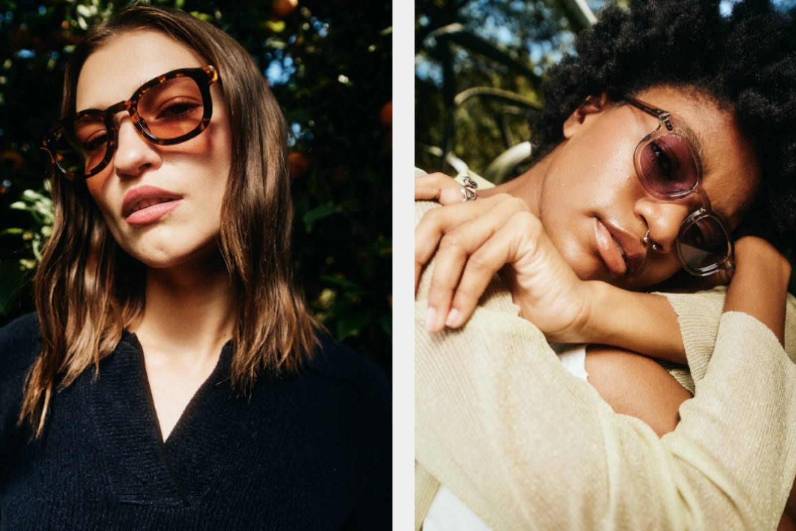 Akila Musa - Chestnut Tortoise - Light Adaptive Purple Sunglasses on Model