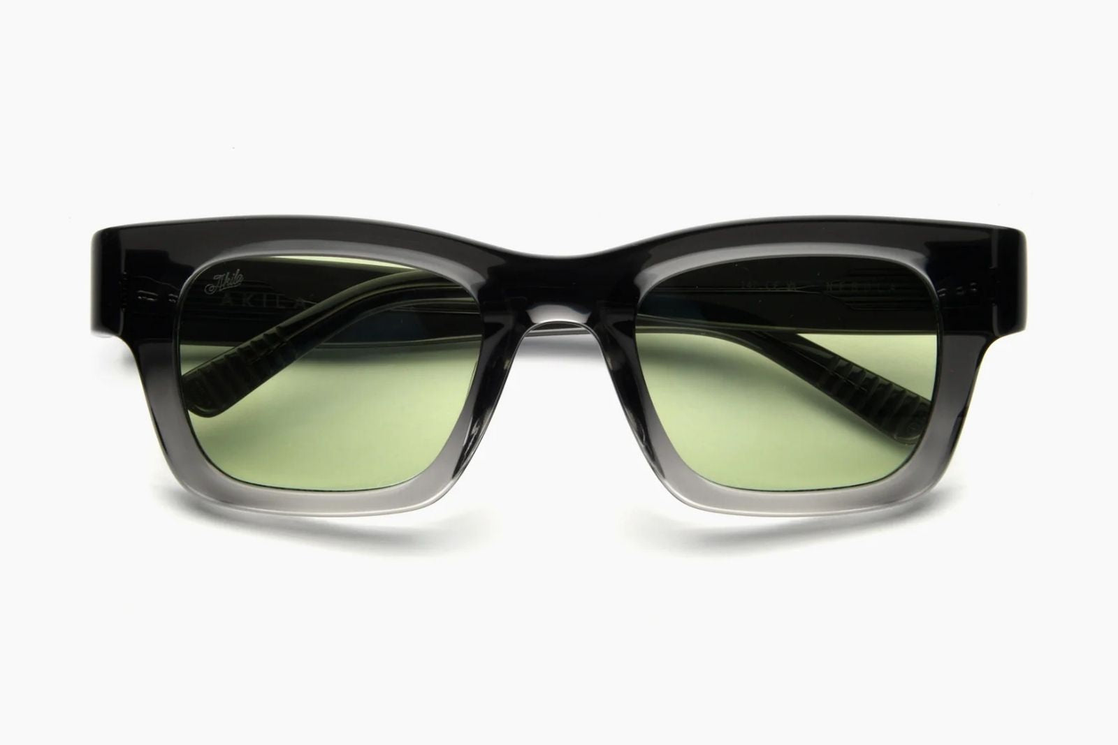 Akila Nebula - Grey Gradient | Lt Green Sunglasses