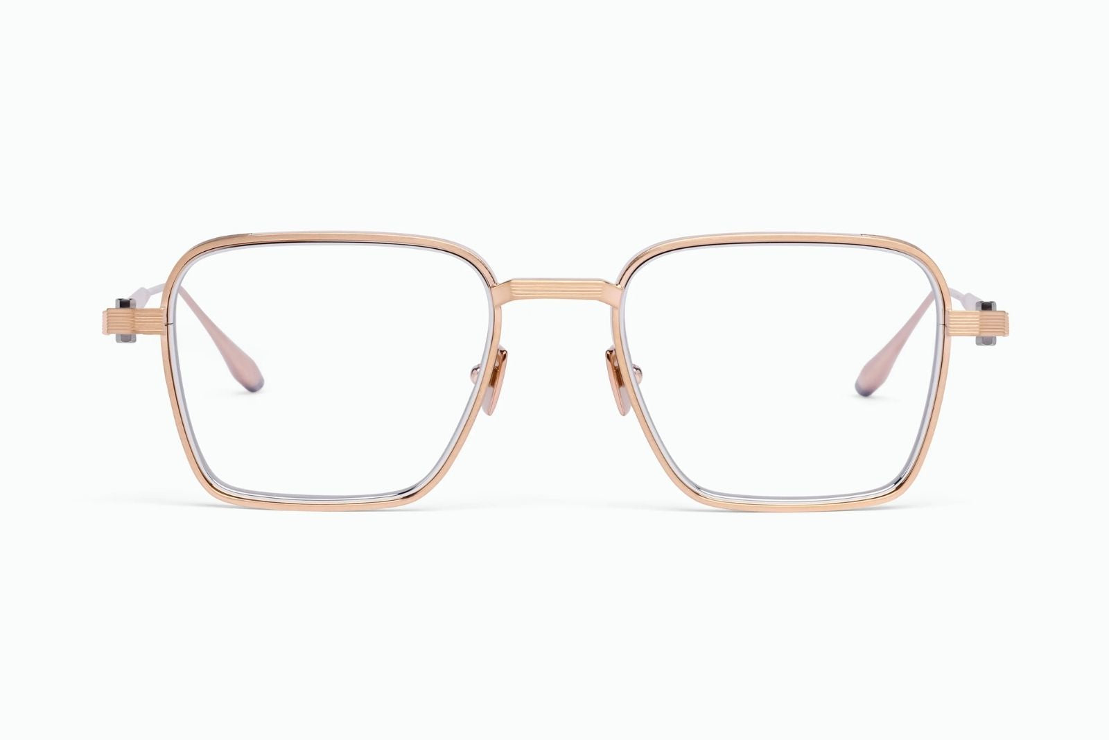 Akoni Giano Eyeglasses – Brushed 12k Gold with Silver