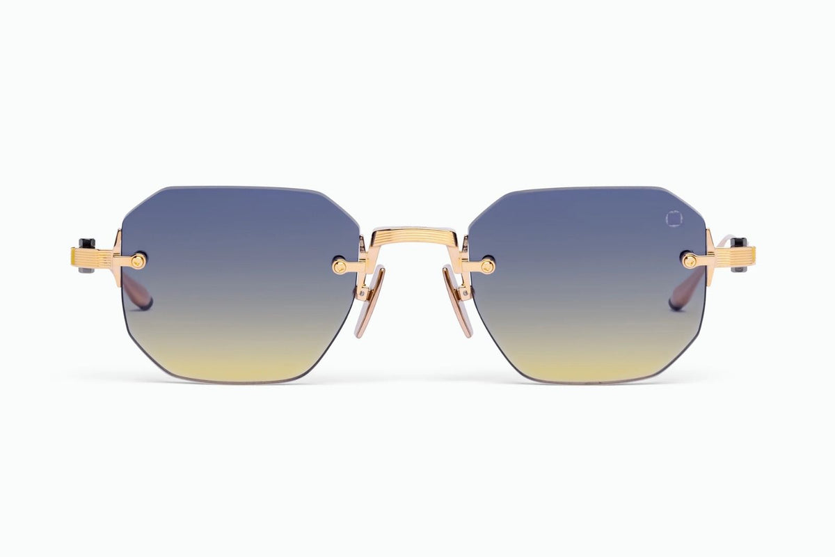 Shop Akoni | Juno-One in 12k Gold w/Black Palladium Sunglasses 