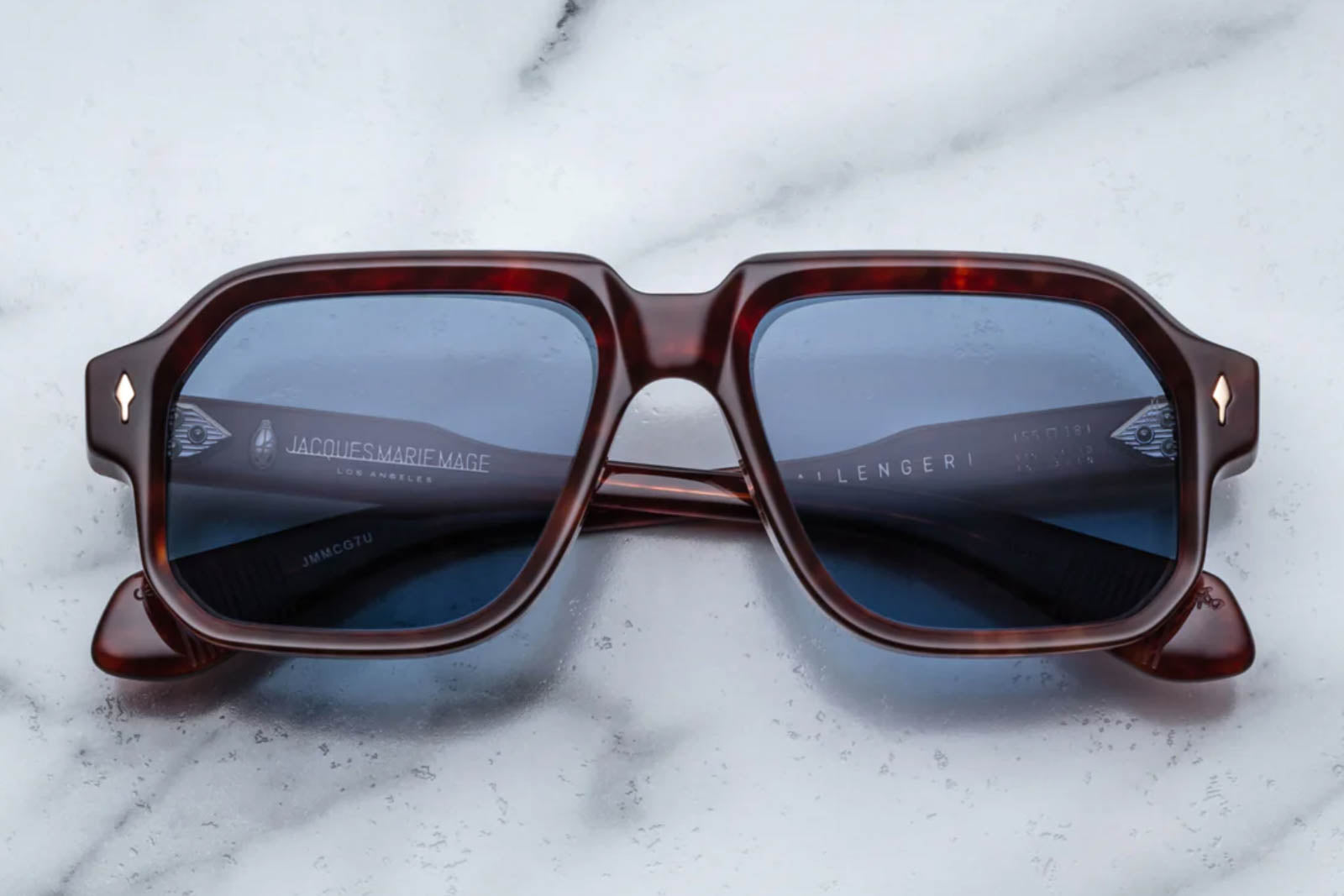 Jacques Marie Mage Challenger in Breccia Sunglasses