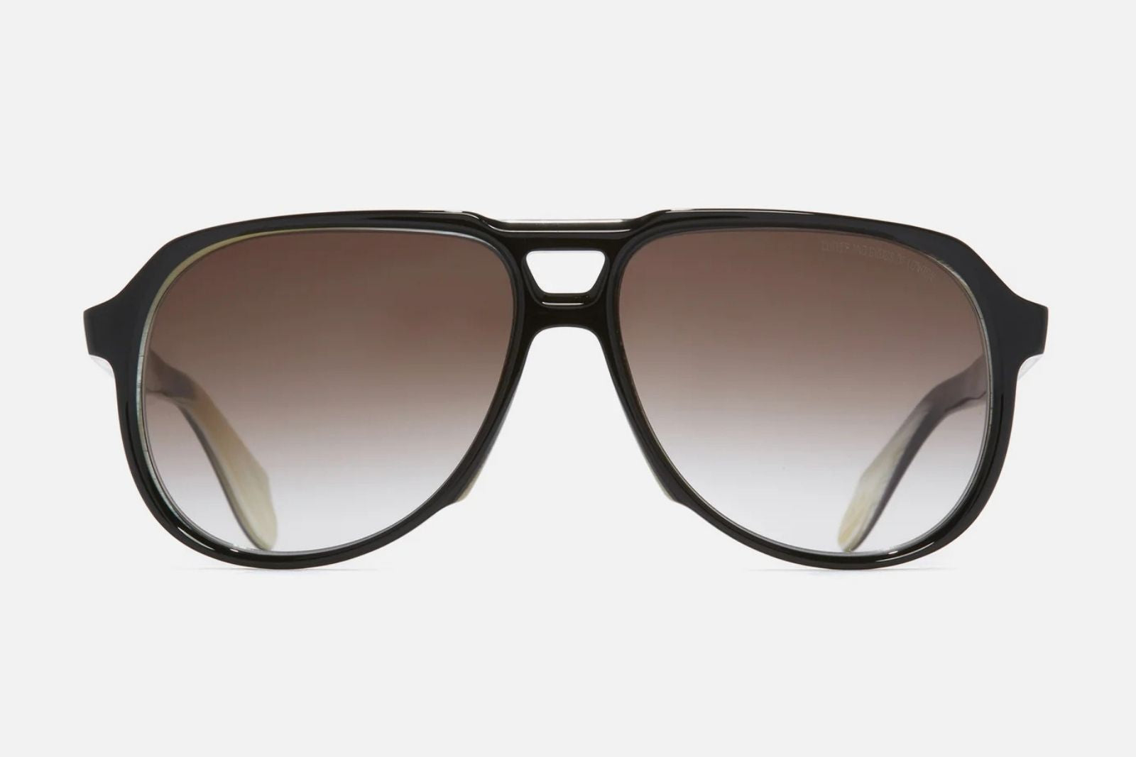 Cutler and Gross 9782 - Black on Horn Sunglasses