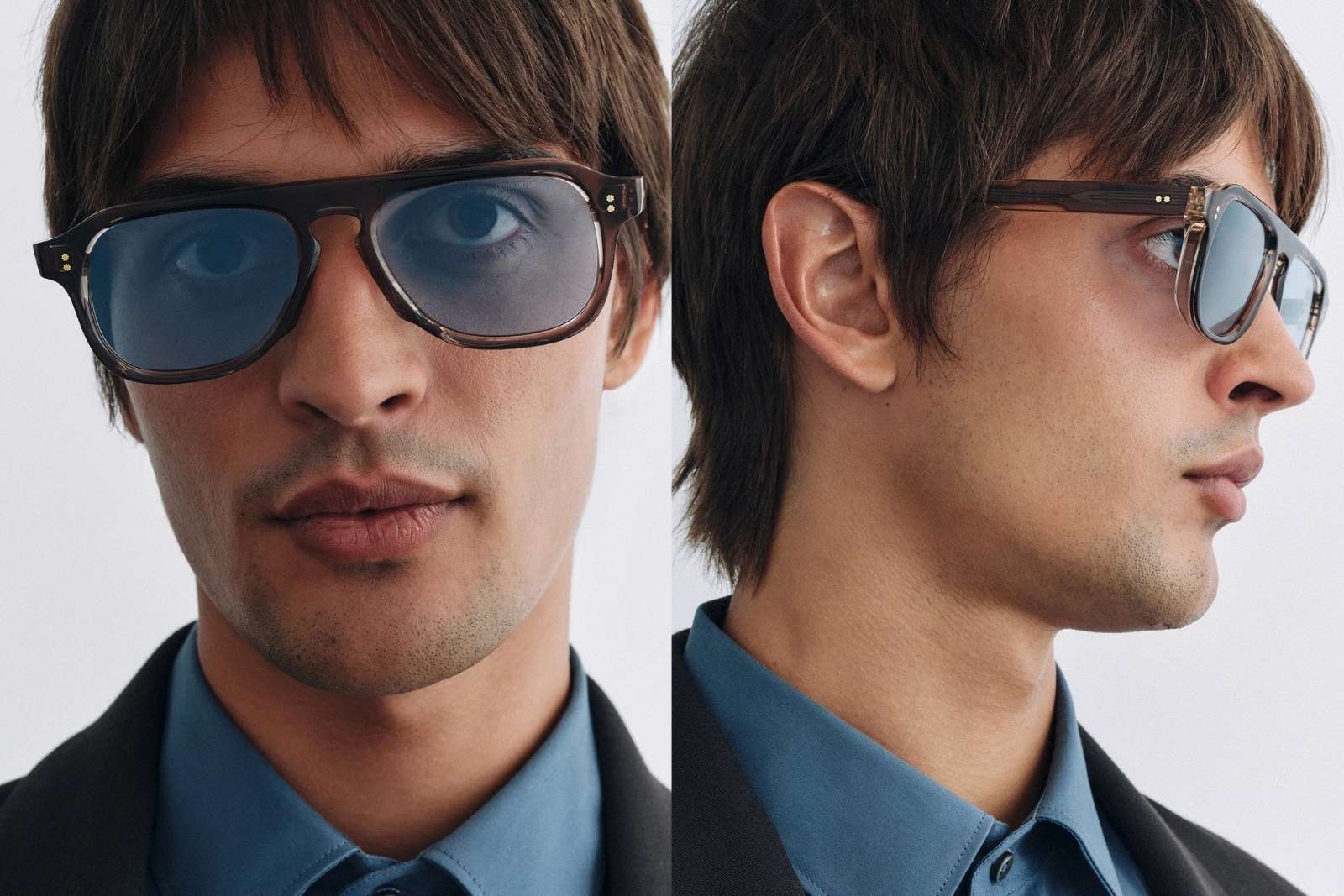 Cutler and Gross GR14 - Grey on Granny Chic Sunglasses Model