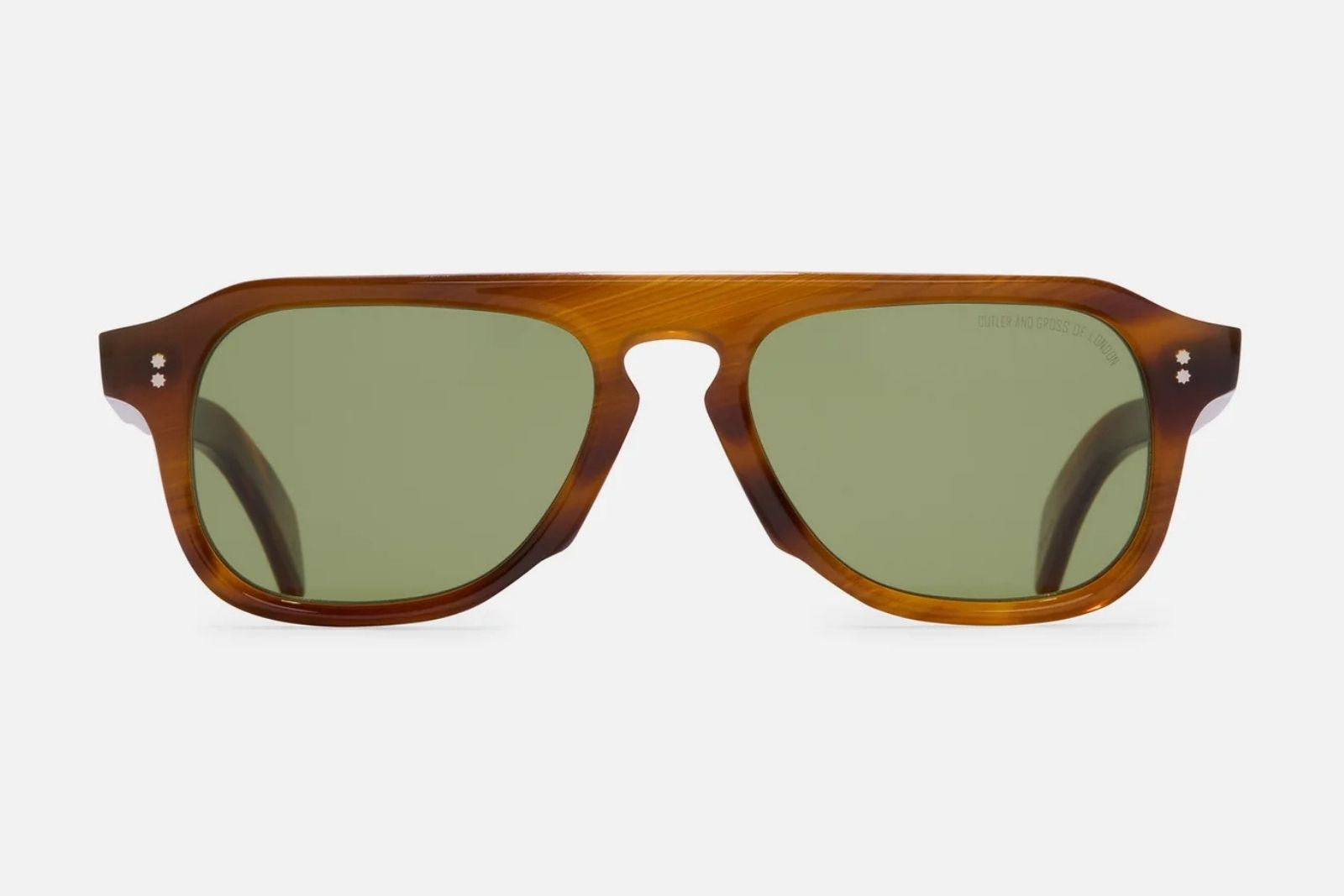 Cutler and Gross GR14 - Mustard Horn Sunglasses