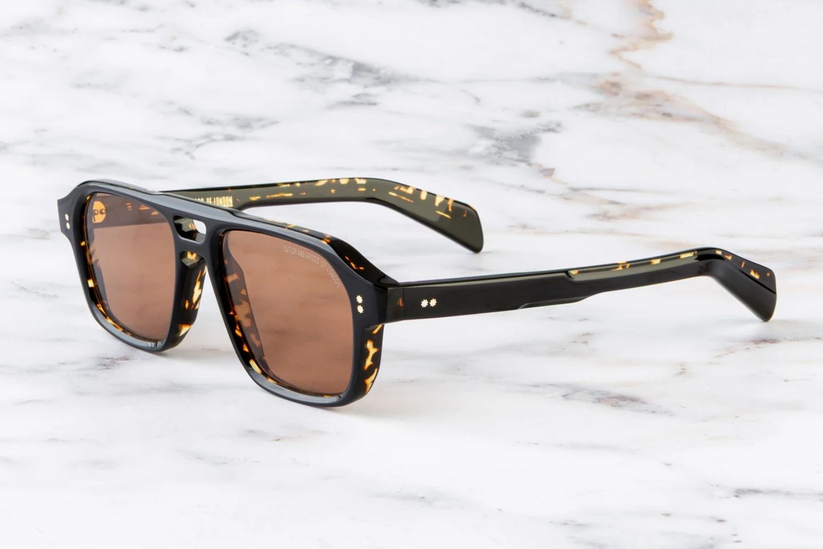 Cutler and Gross GR15 - Black on Havana Sunglasses