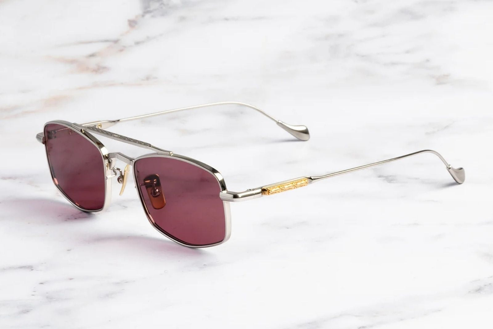 Cutler and Gross The Great Frog Bowie - Silver Red Sunglasses