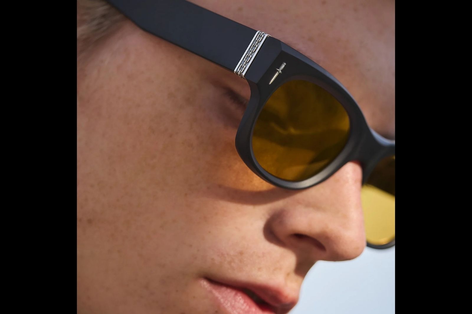 Cutler and Gross The Great Frog Halen - Matte Black Sunglasses on Model