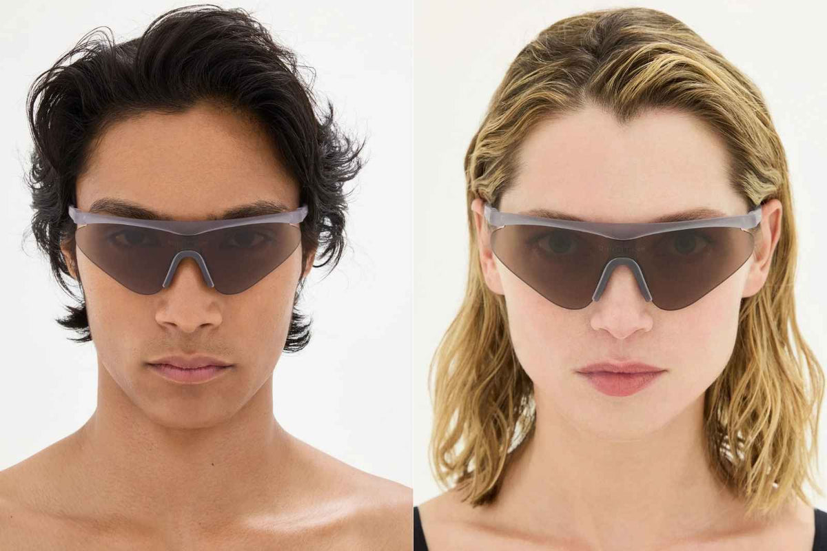 District Vision Momoka Pacer - Slate/D+ Copper Sunglasses on Model