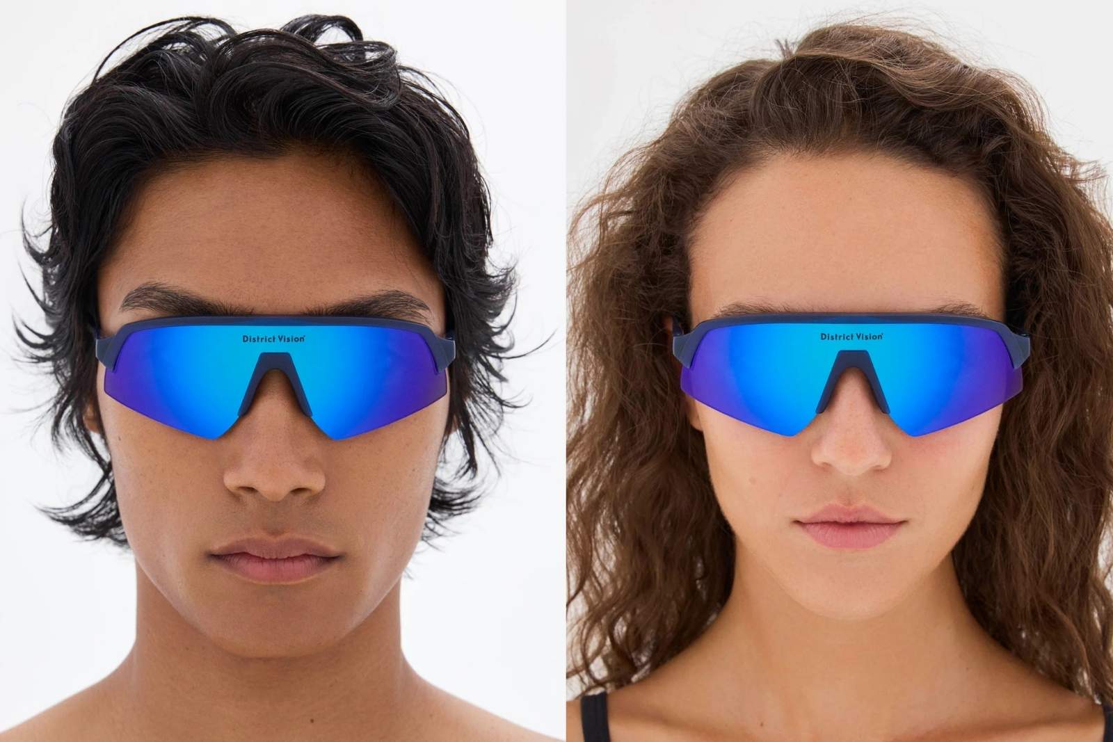 District Vision Choji Turbo Blade - Midnight/D+ Aqua Mirror Sunglasses