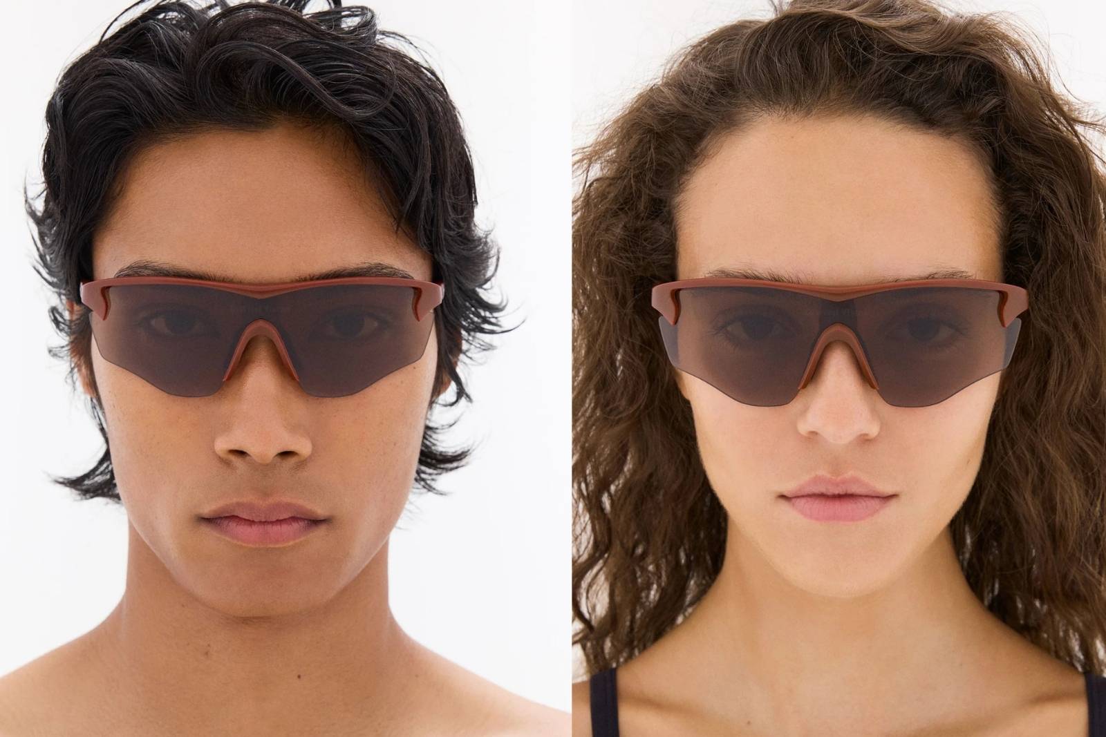 District Visision Junya Racer - Terracotta/D+ Copper Sunglasses on Model
