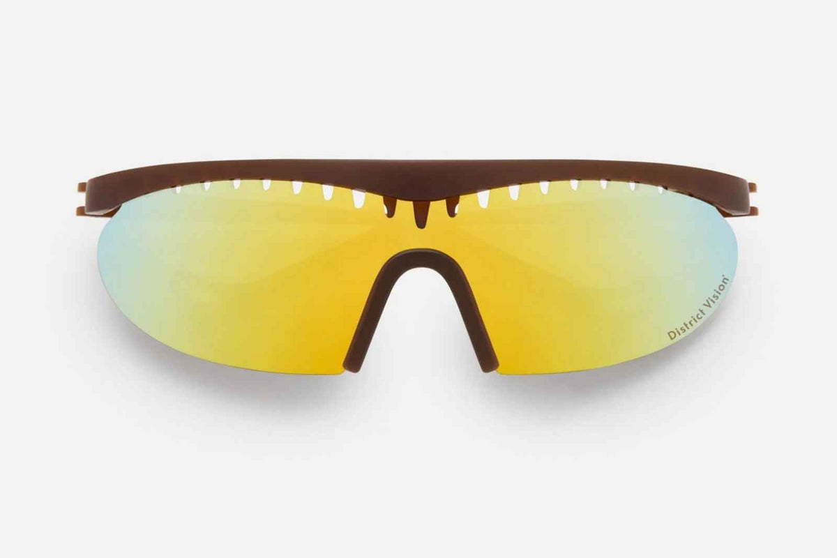District Vision Koharu Eclipse - Hazel/D+ Fire Mirror Sunglasses