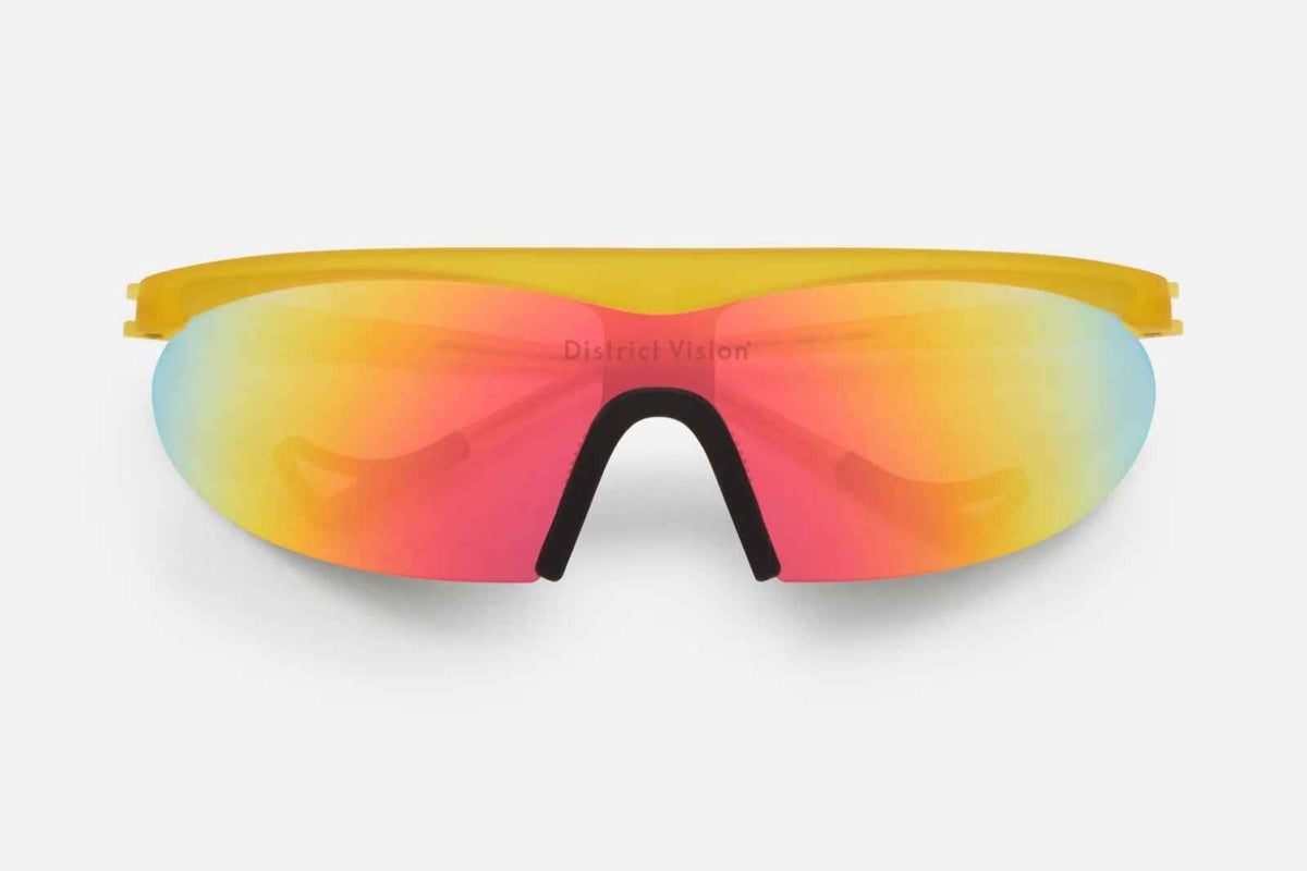 District Vision Koharu Eclipse - Honey/D+ Spectral Mirror Sunglasses