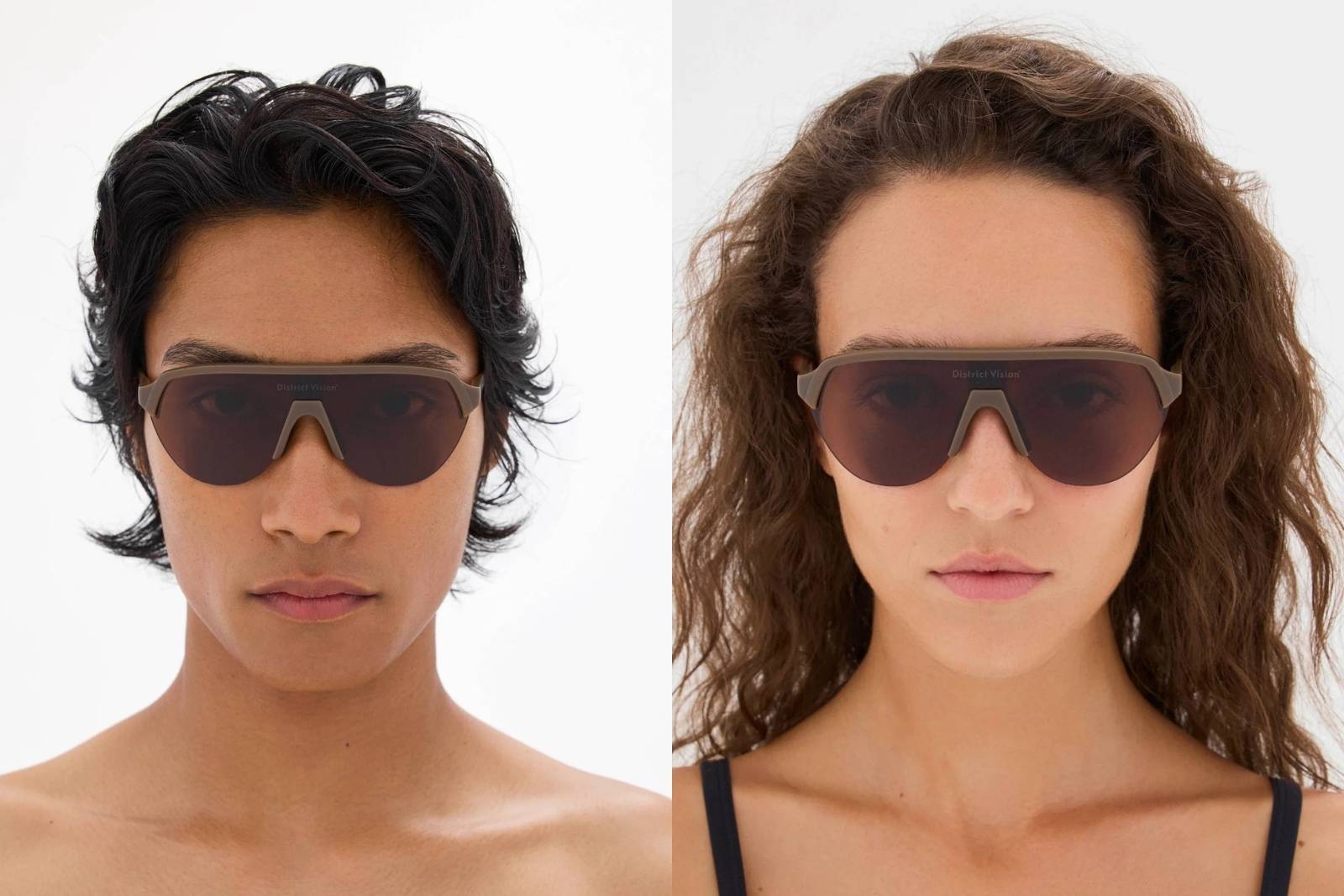 District Vision Nagata Speed Blade - Hazel/D+ Copper Sunglasses