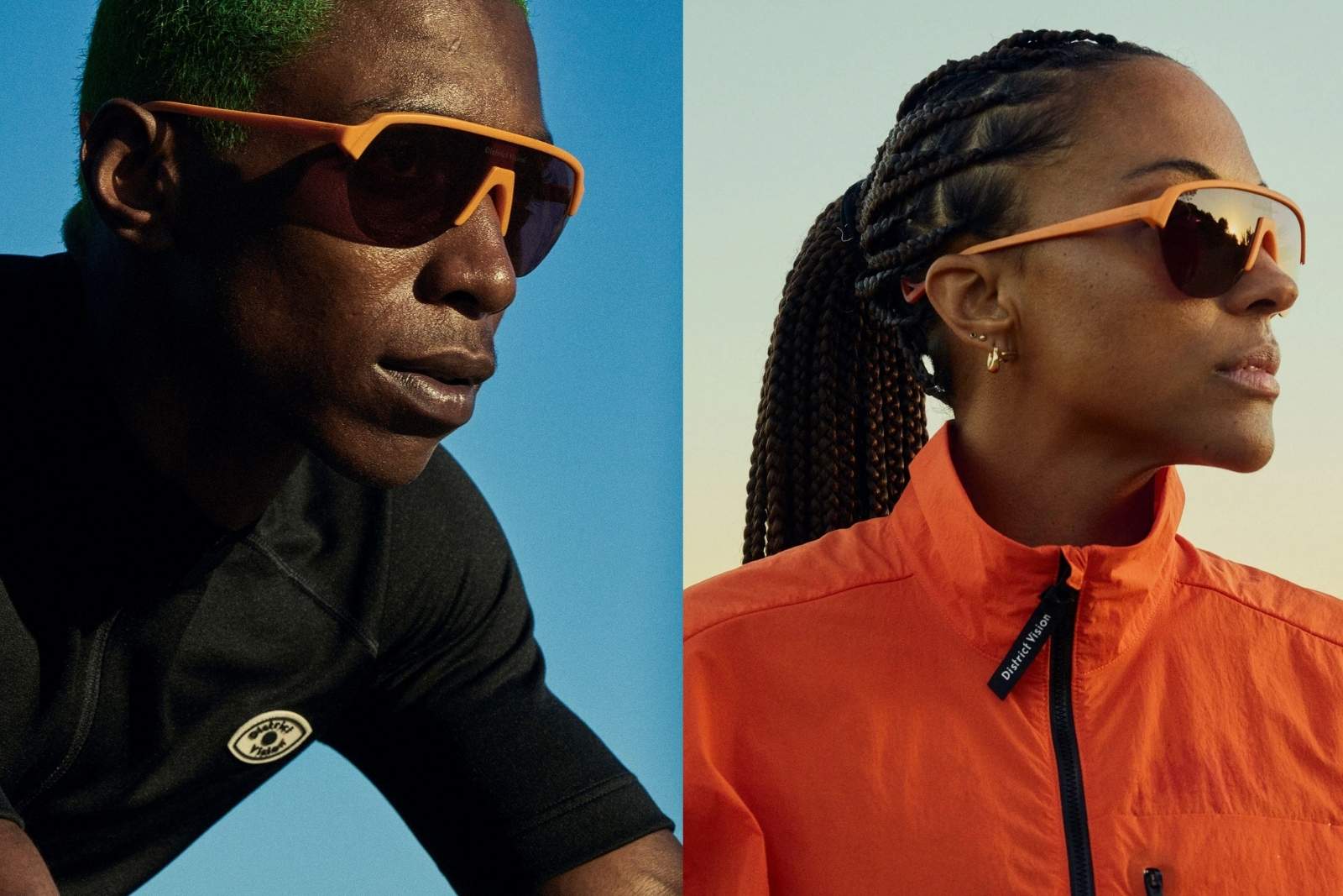 District Vision Nagata Speed Blade - Infrared - Rose Sunglasses