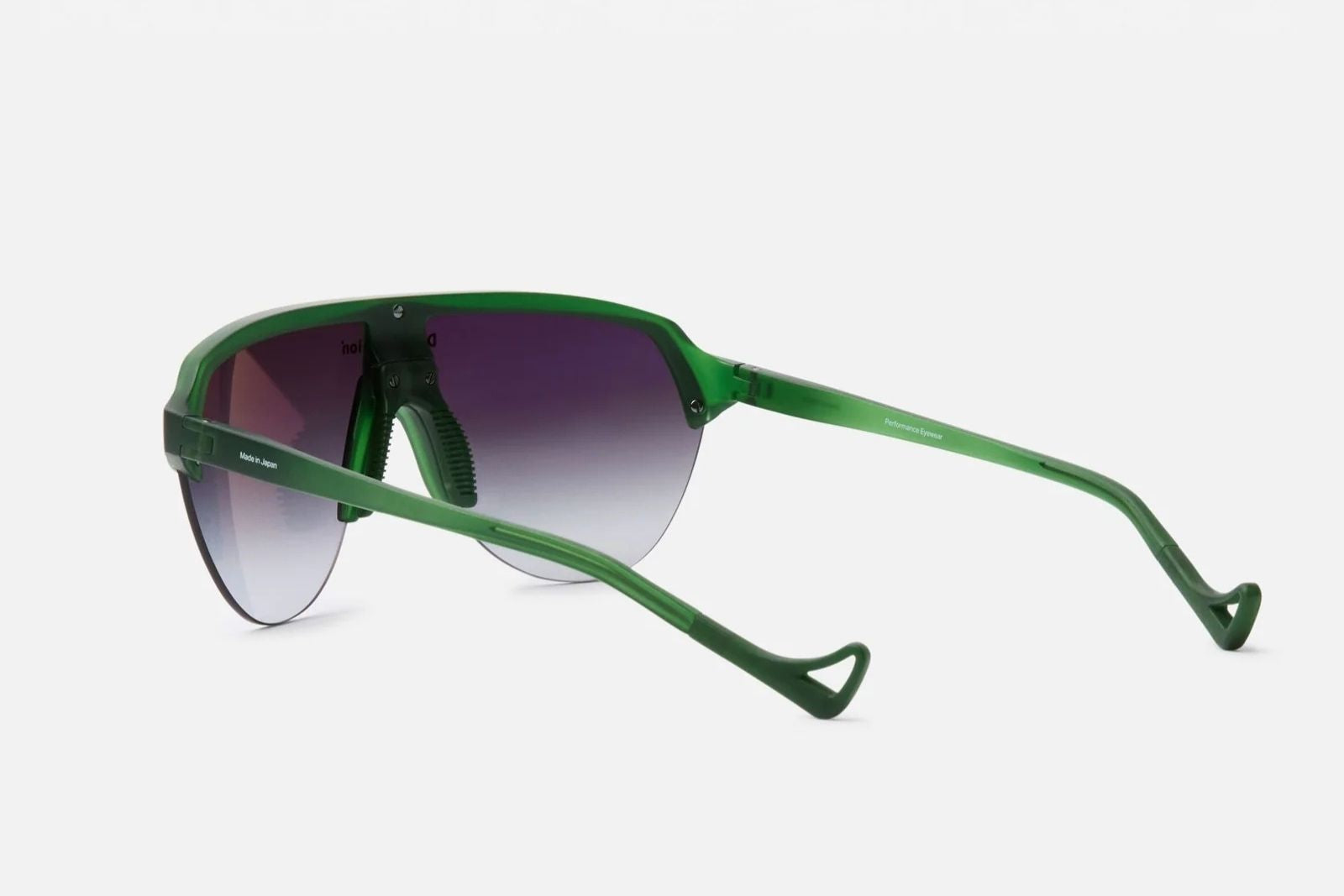 District Vision Nagata Speed Blade - Pine/D+ Silver Gradient Sunglasses