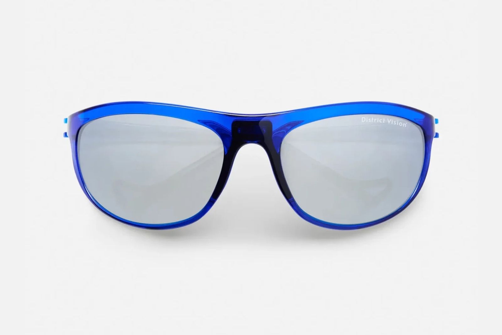 District Vision Takeyoshi - Blueberry - Silver Flash Mirror Sunglasses