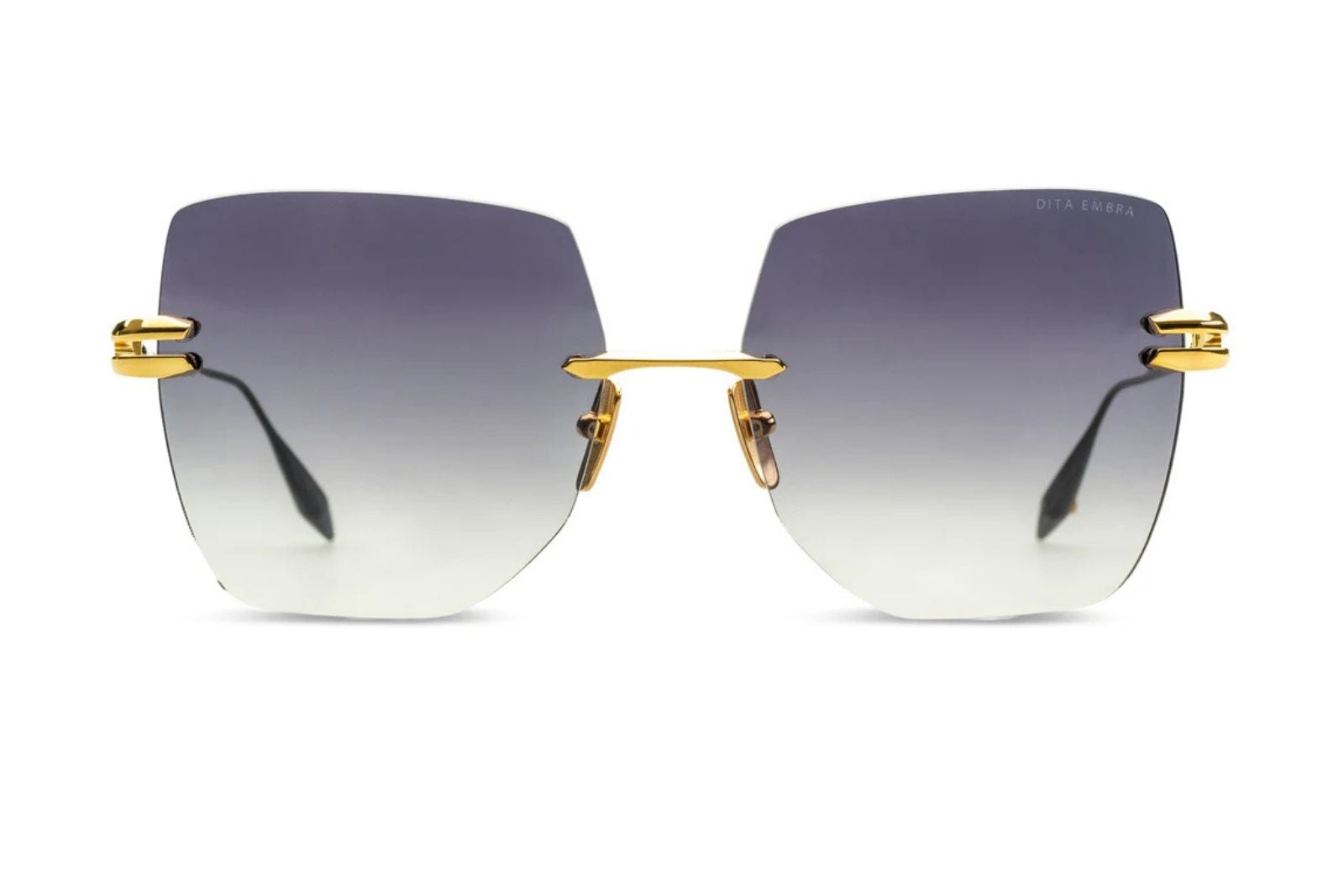 Dita Embra - Yellow Gold - Black Rhodium Sunglasses