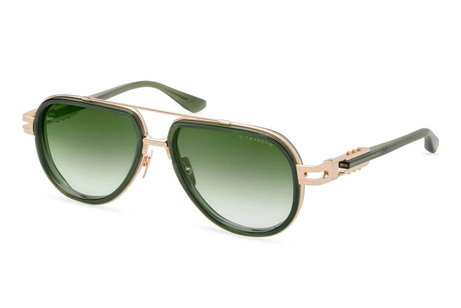 Dita Vastik - White Gold - Crystal Black Moss Sunglasses