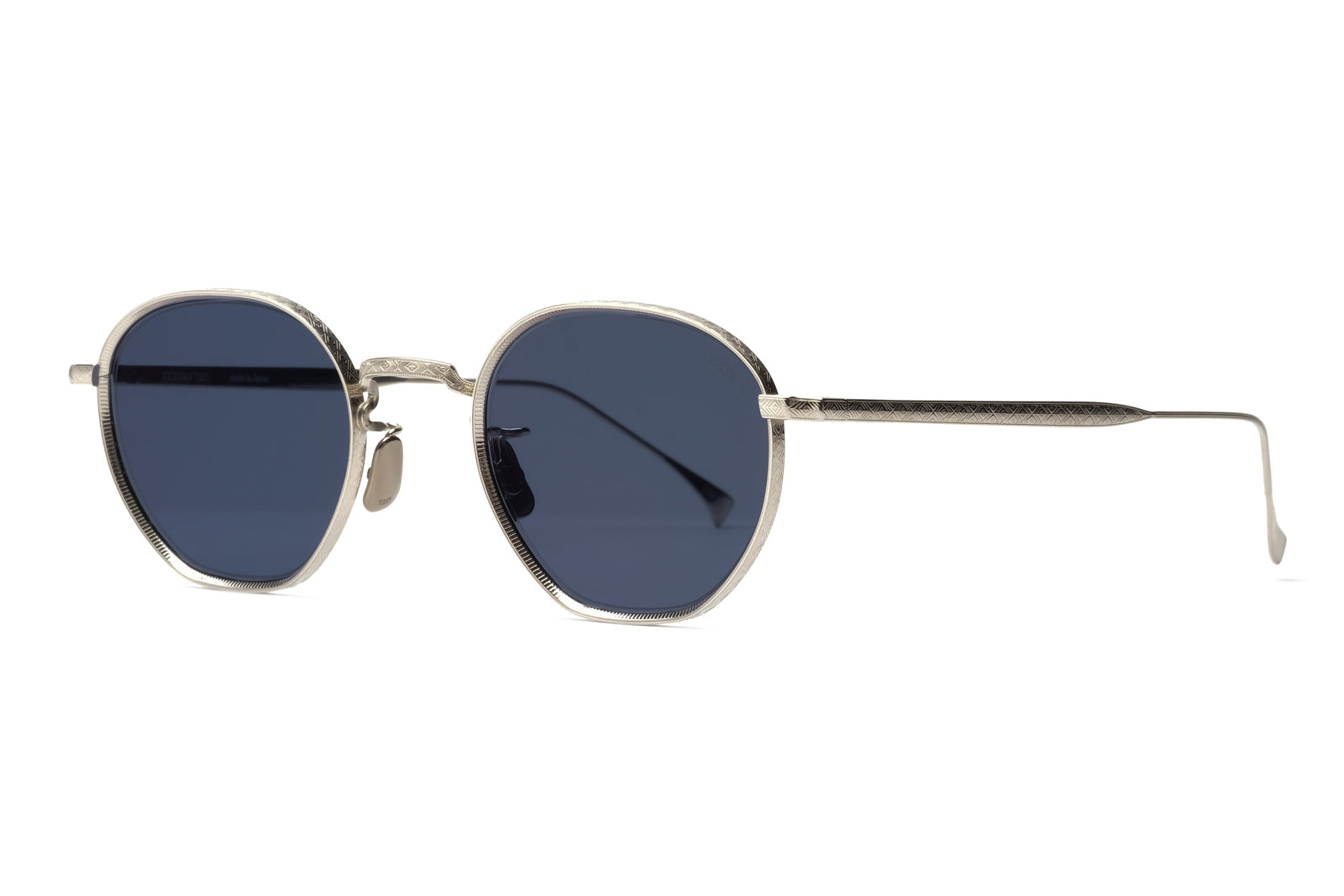 Eyevan 163 -800 Silver Blue Sunglasses