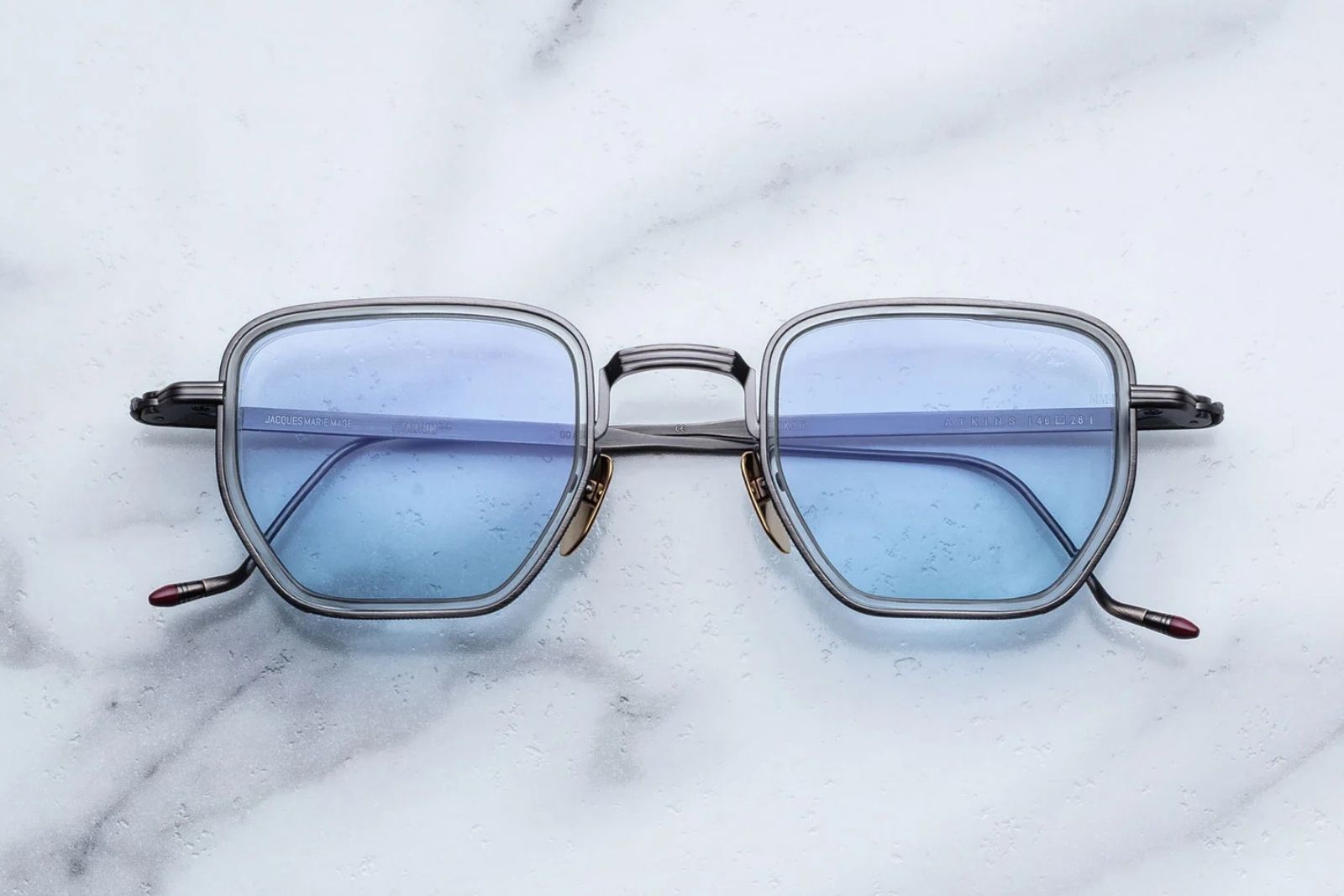 Jacques Marie Mage | Atkins in Antique Silver Sunglasses