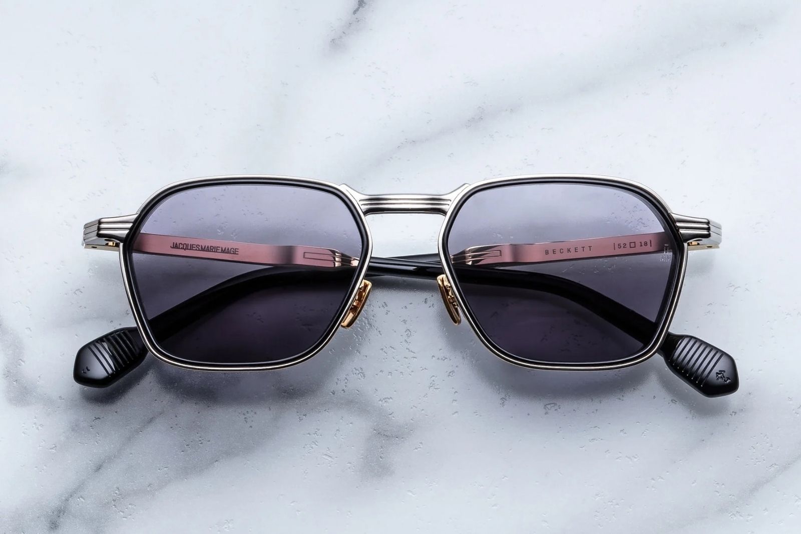 Jacques Marie Mage | Beckett in Silver Sunglasses - twelvesixtynine