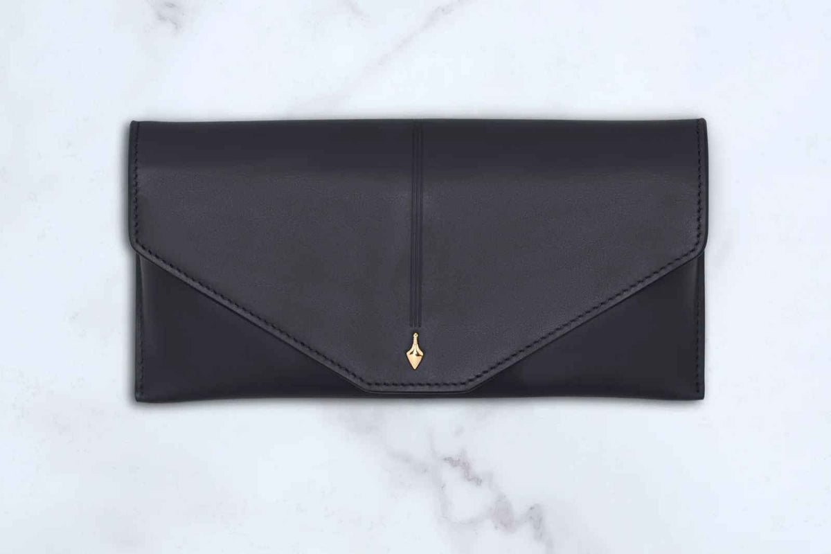 Jacques Marie Mage Circa Envelope Case - Navy