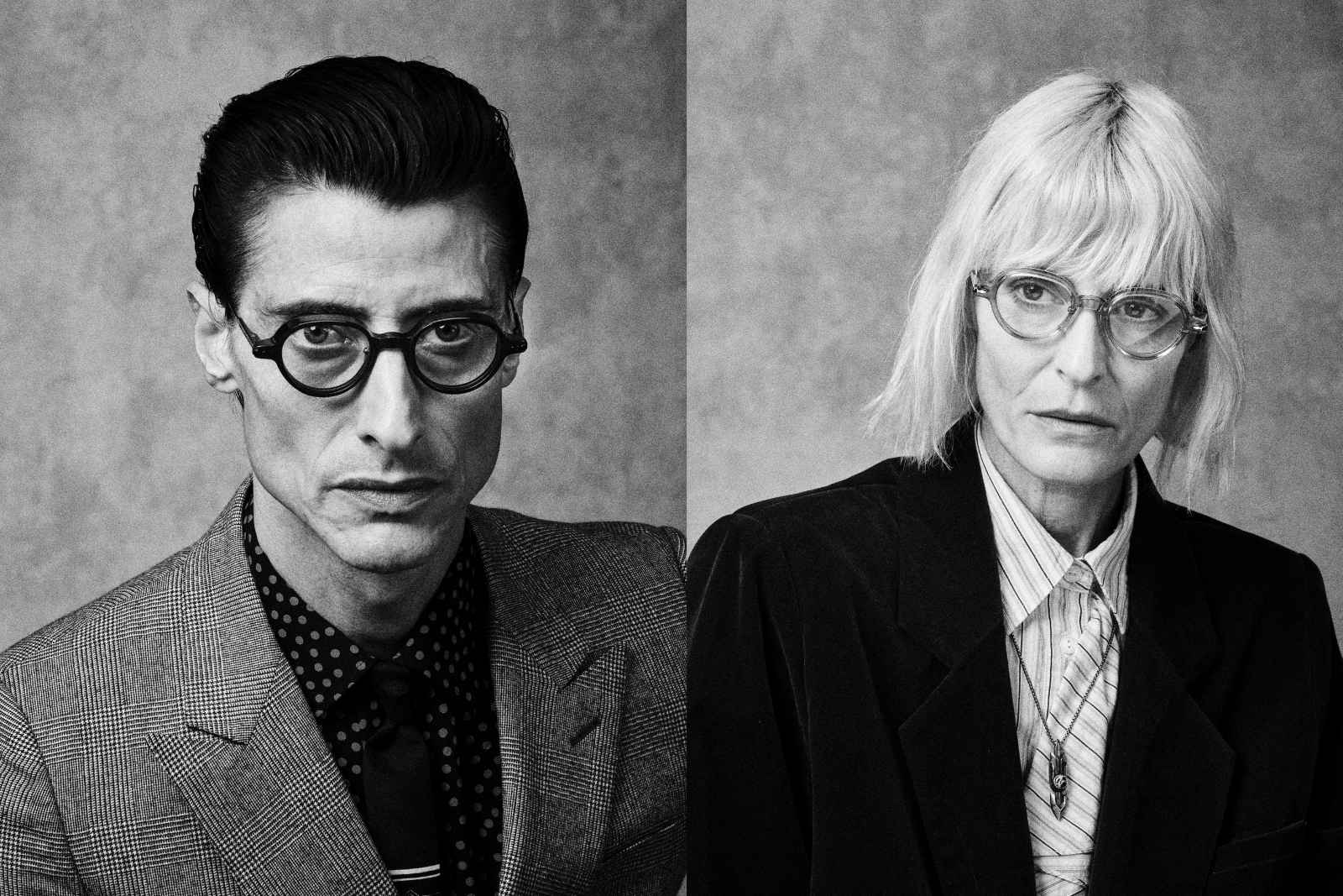 Jacques Marie Mage Clark VU Eyeglasses on Model