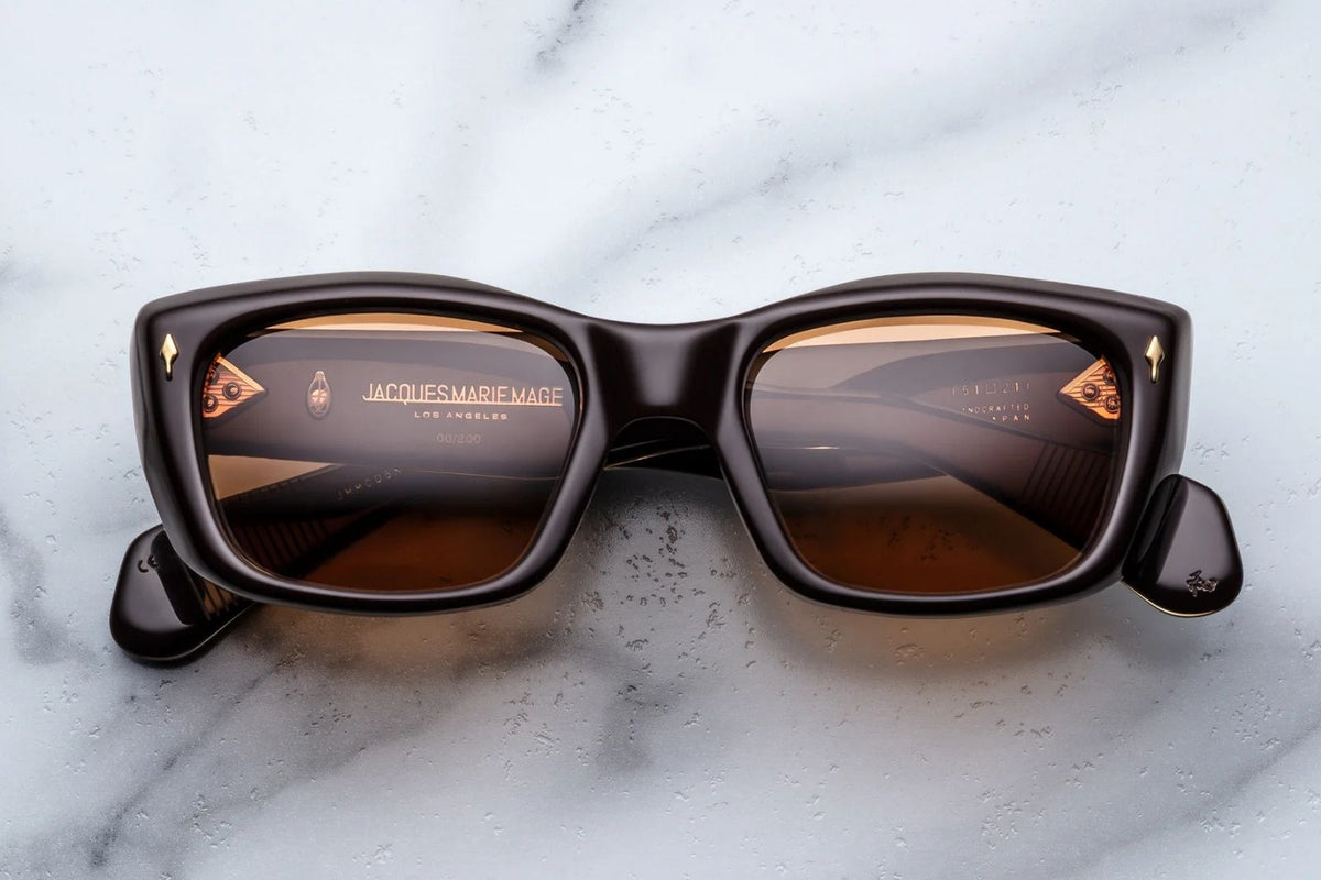 Jacques Marie Mage | Corniche in Walnut Sunglasses - twelvesixtynine
