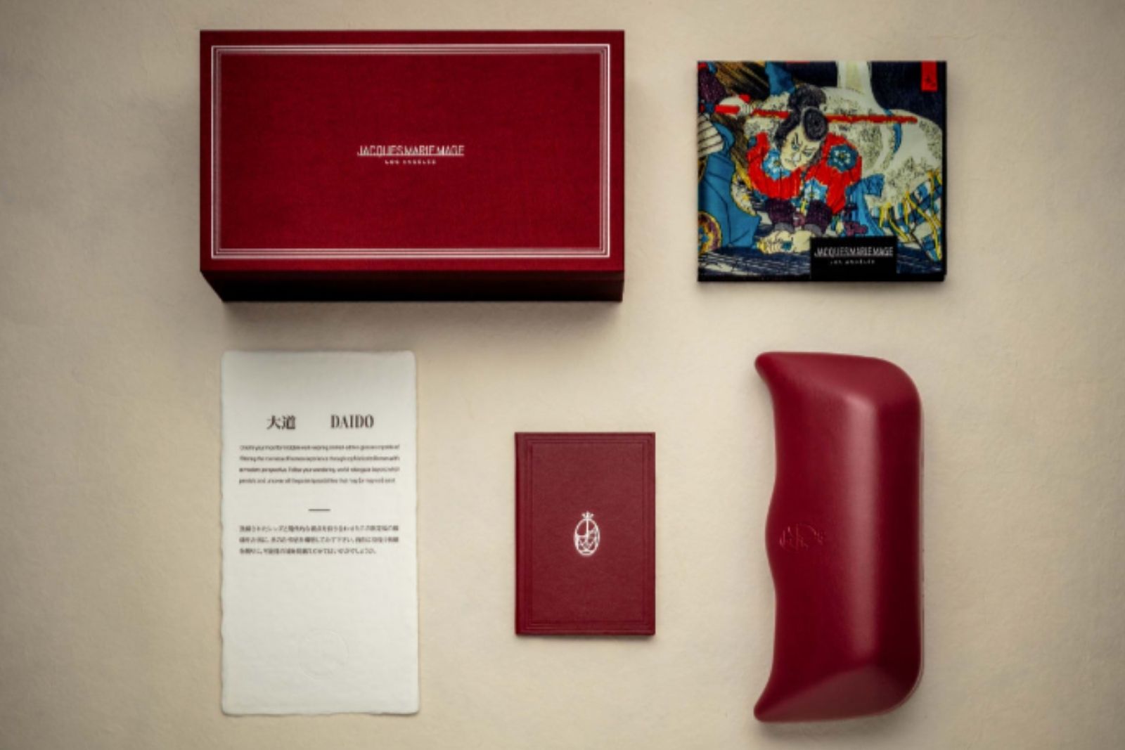 Limited Edition Jacques Marie Mage Daido Gold Sunglasses Packaging