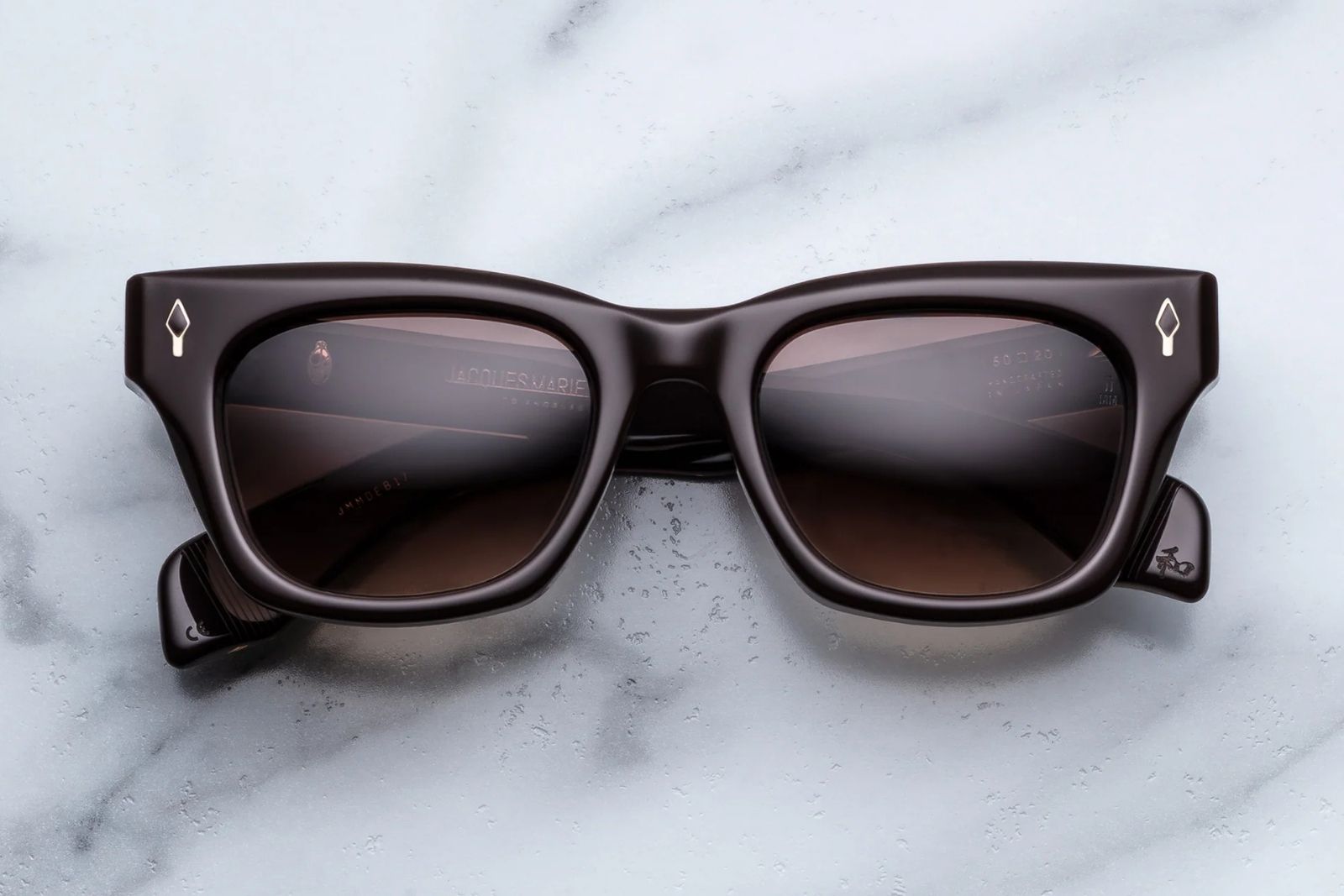 Jacques Marie Mage Dealan Epoxy II - Ganache Sunglasses