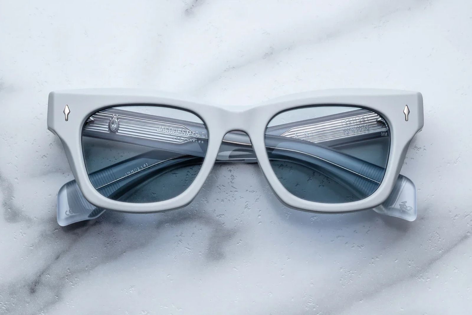 Jacques Marie Mage Dealan Sky Suede Sunglasses