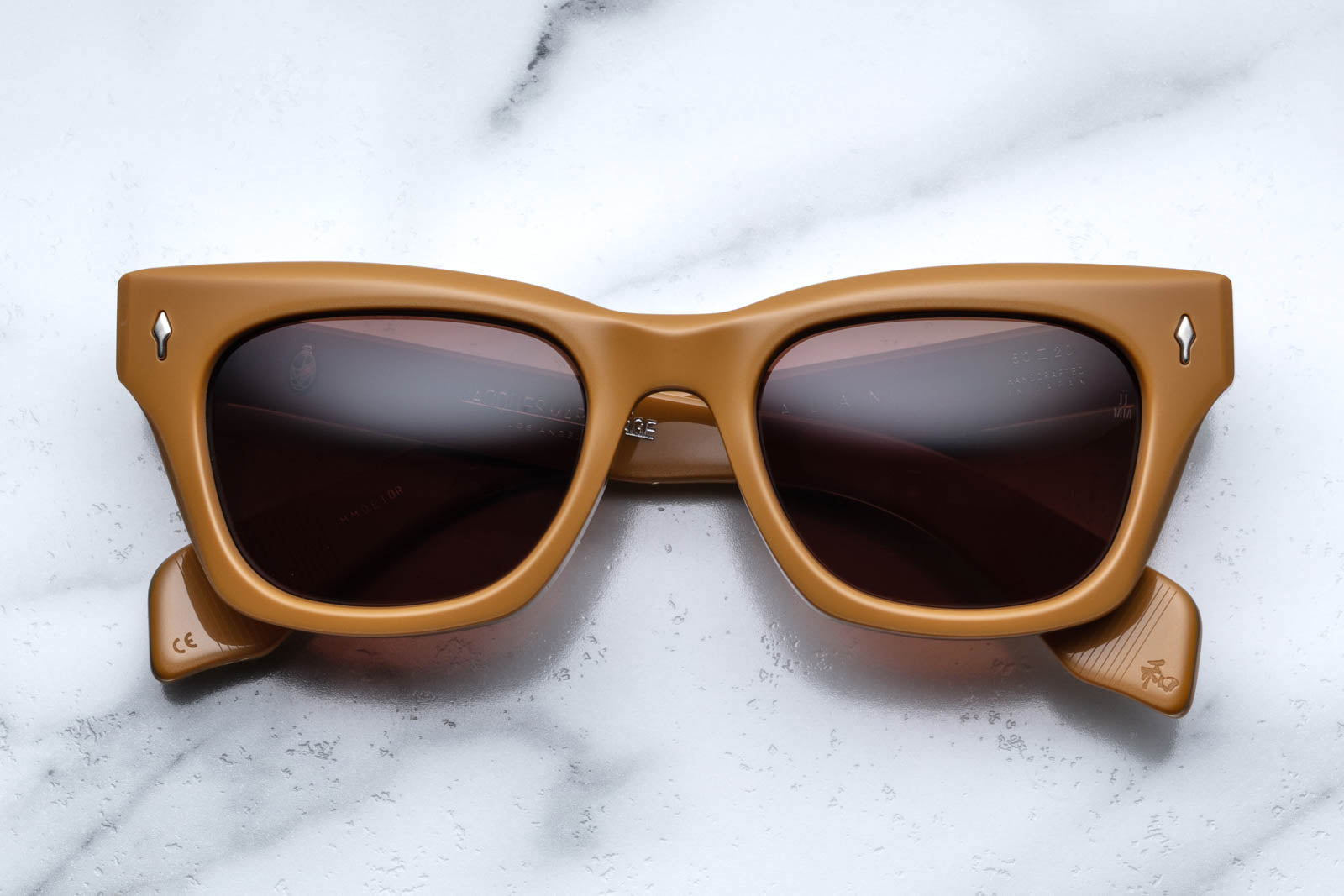 Jacques Marie Mage Dealan in Suntan Sunglasses- twelvesixtynine