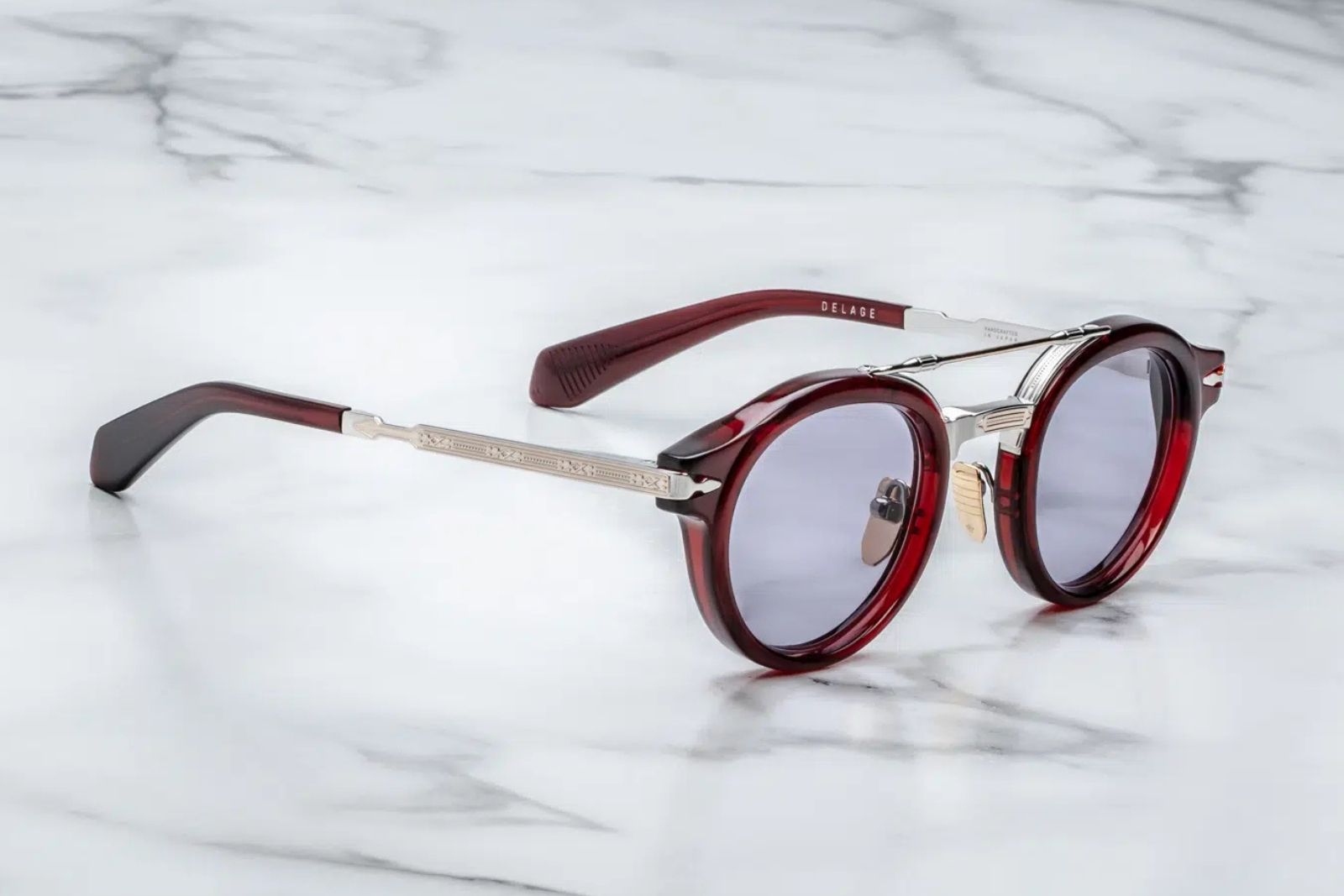 Jacques Marie Mage Delage Sunglasses in Cherry