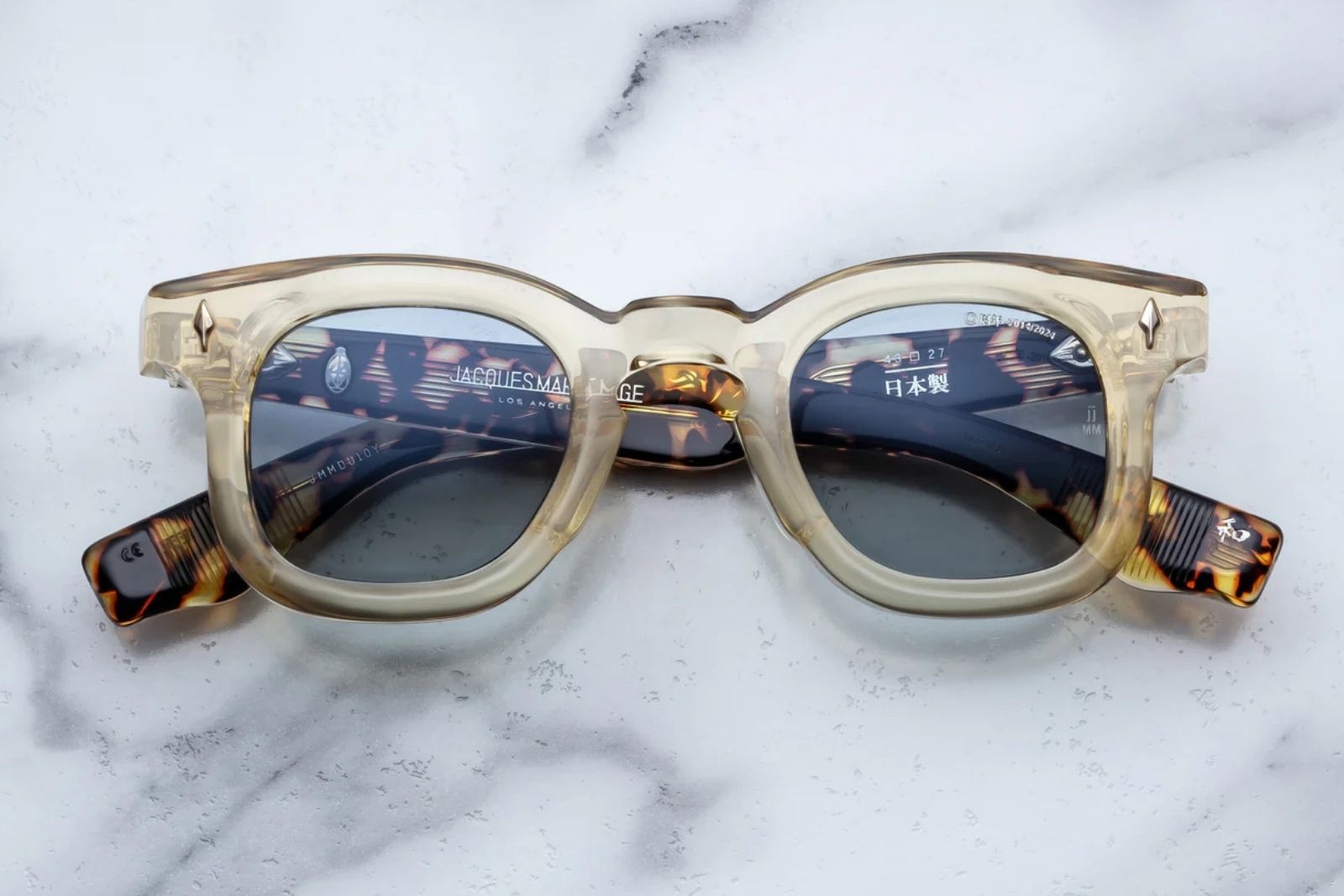 Jacques Marie Mage Decade Collection Devaux in Dun Sunglasses